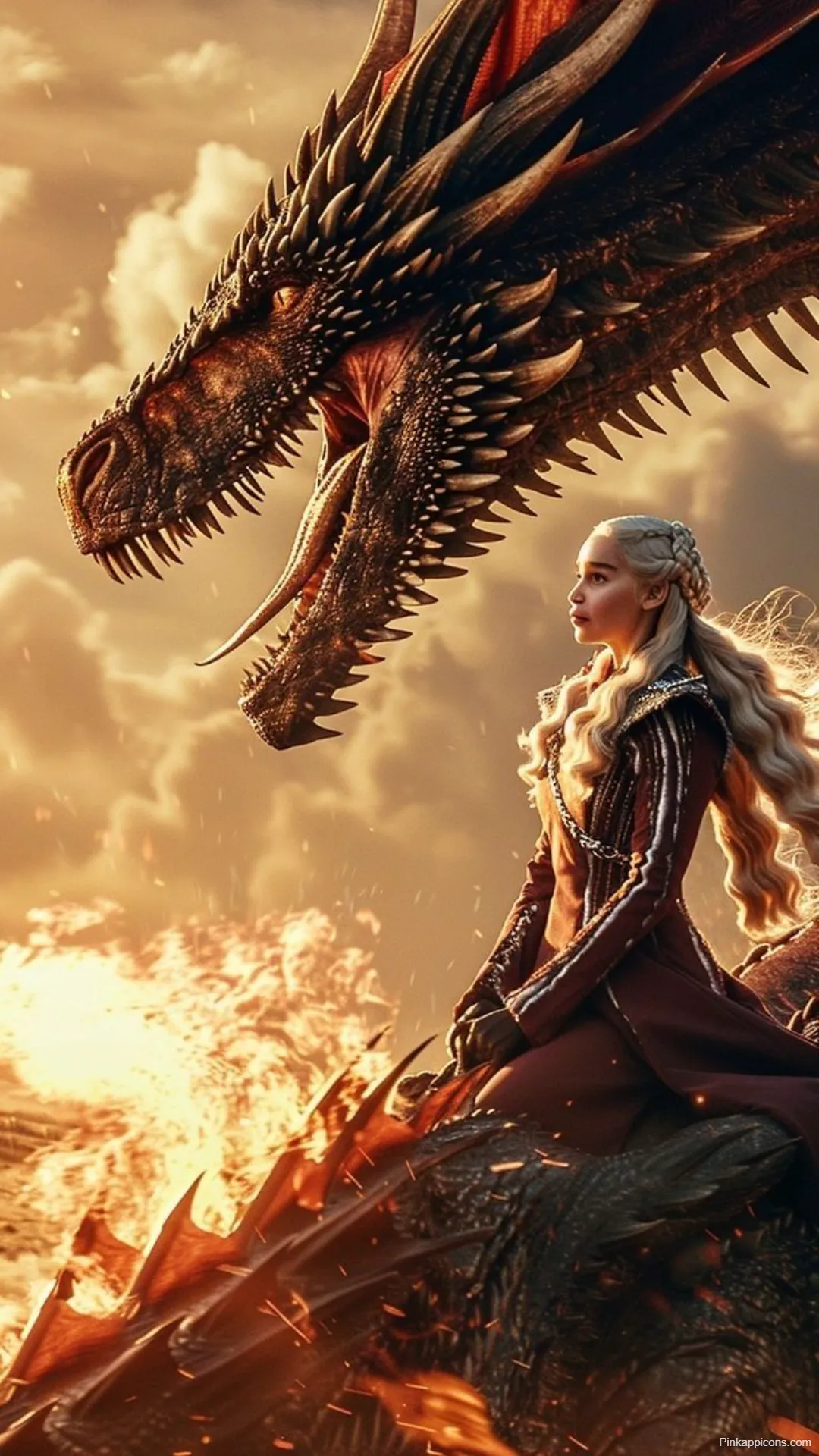Game of Thrones Wallpapers Daenerys Targaryen Riding Drogon