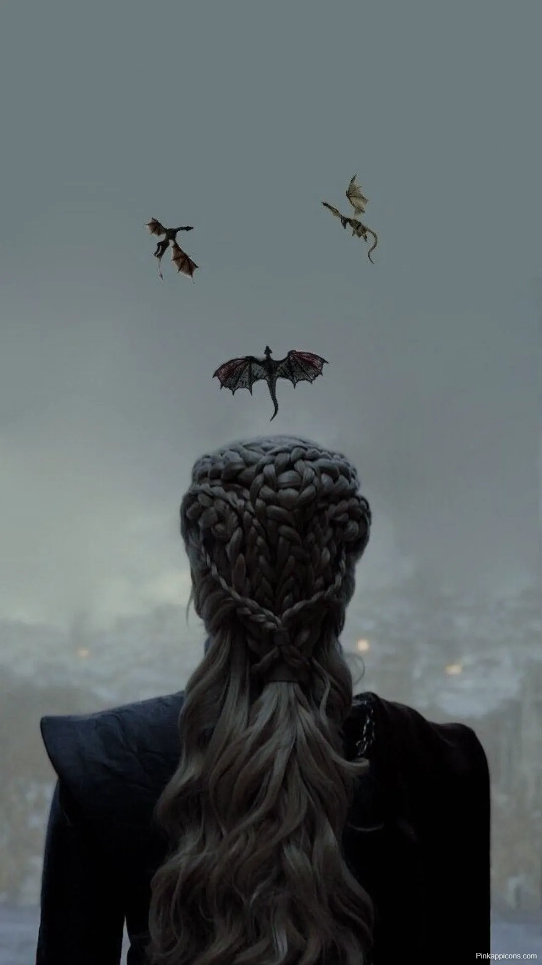 Game of Thrones Wallpapers Daenerys and Her Three Dragons