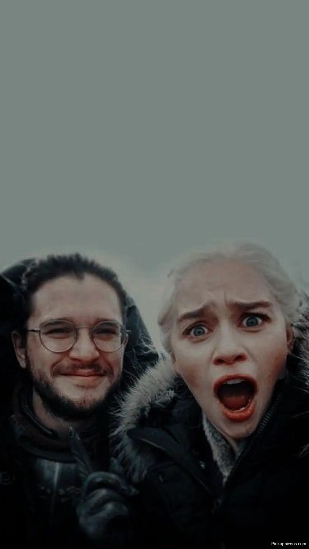 Game of Thrones Wallpapers Kit Harington & Emilia Clarke Funny Selfie