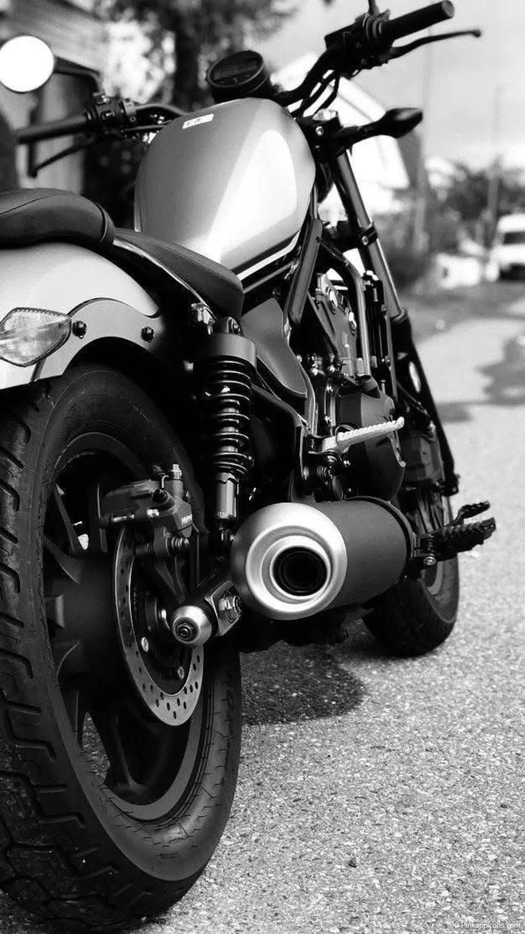 Honda Rebel in Black White Aesthetic Bike Wallpapers HD Honda Rebel in Black & White Aesthetic Bike-Wallpapers HD