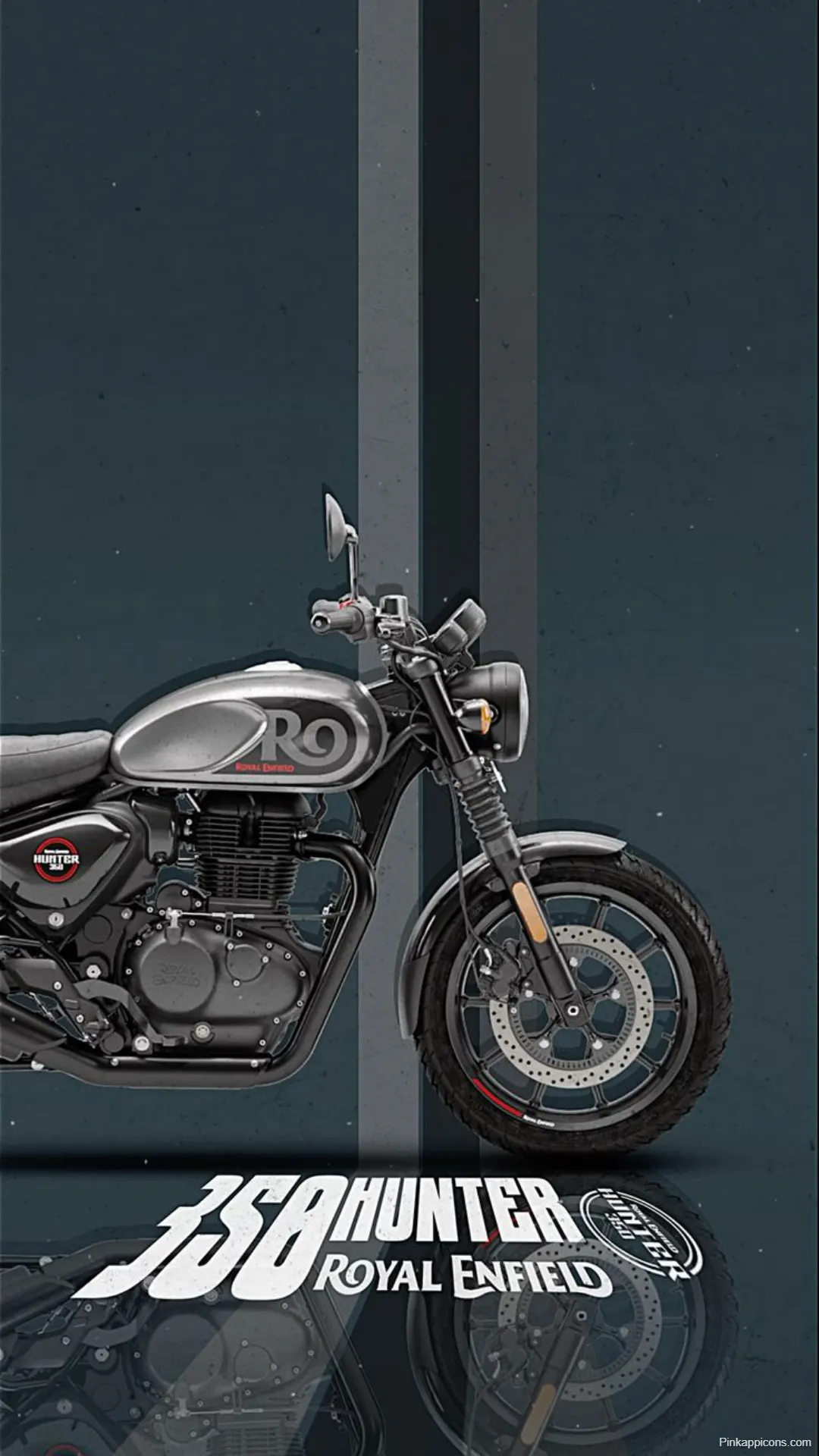 Royal Enfield Hunter 350 Poster Art Modern Bike Wallpapers HD Royal Enfield Hunter 350 Poster Art Modern Bike-Wallpapers HD