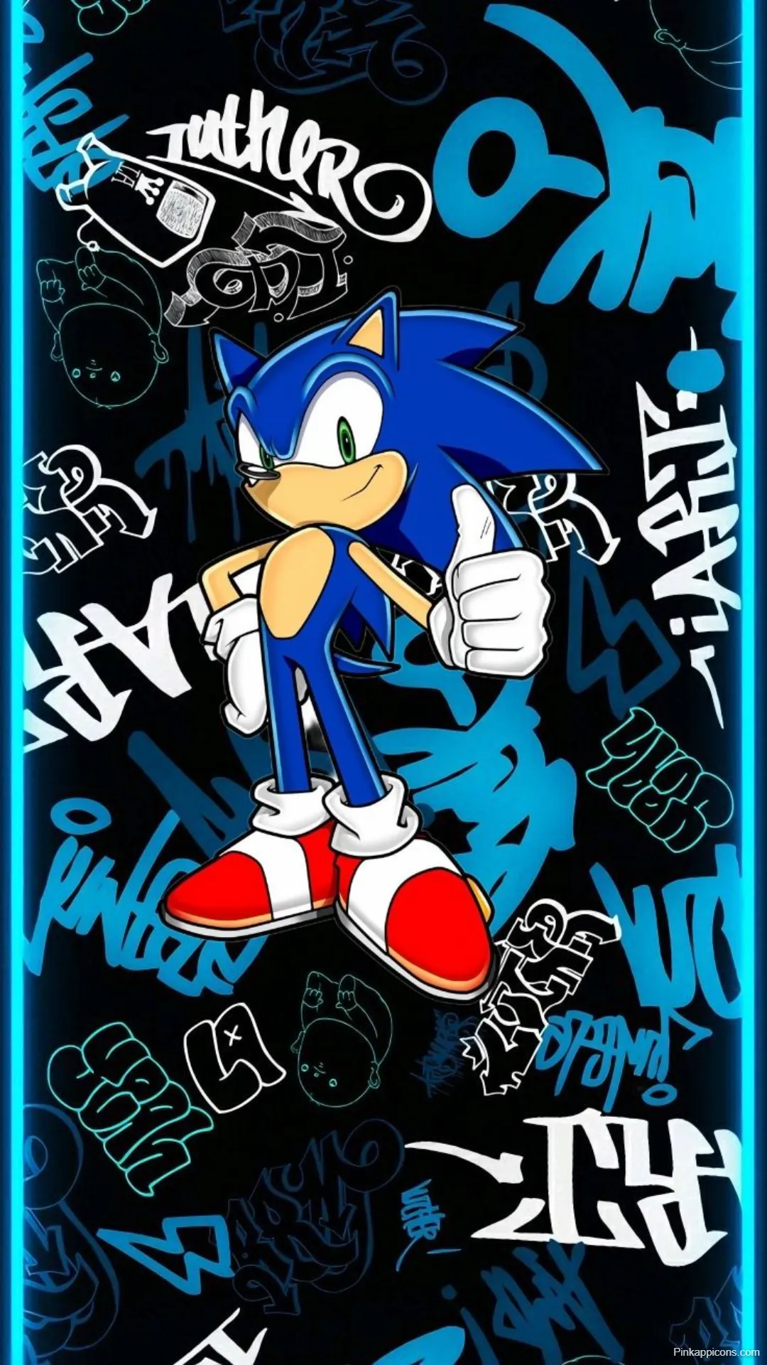 Sonic Graffiti Thumbs Up Wallpaper Hyper Sonic Wallpapers Sonic Graffiti Thumbs Up Wallpaper Hyper-Sonic-Wallpapers