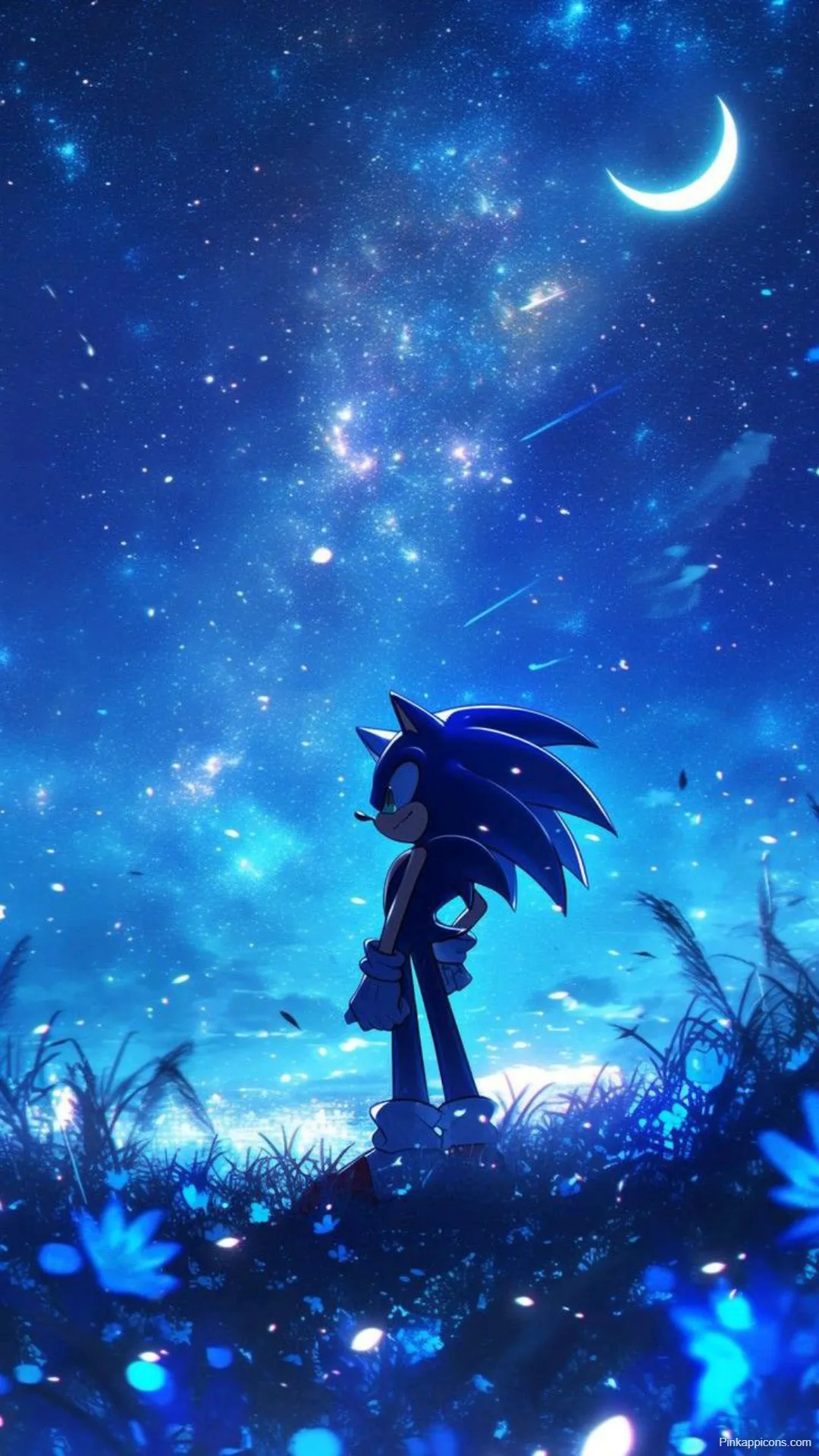 Sonic Under a Starry Night Sky Wallpaper Hyper Sonic Wallpapers Sonic Under a Starry Night Sky Wallpaper Hyper-Sonic-Wallpapers