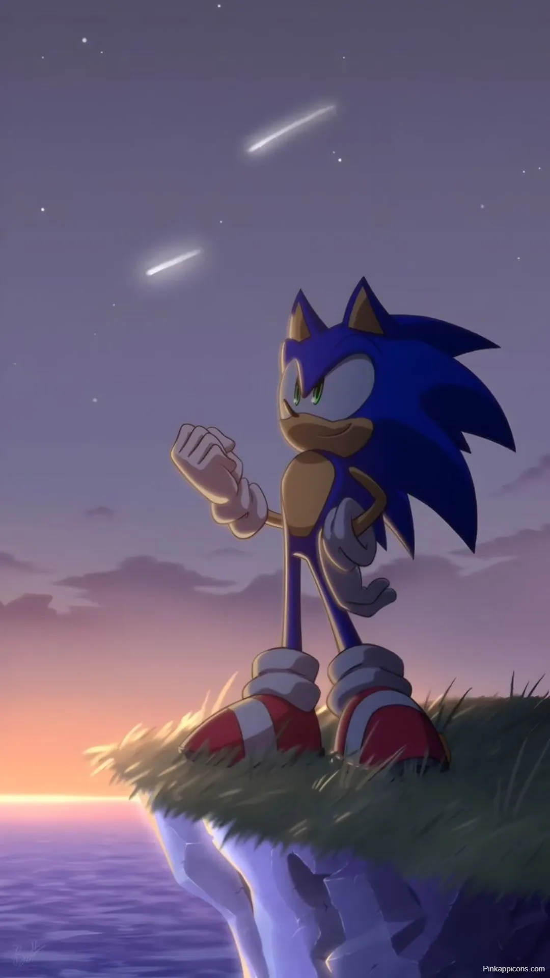 Sonic Watching Shooting Stars Wallpaper Hyper Sonic Wallpapers Sonic Watching Shooting Stars Wallpaper Hyper-Sonic-Wallpapers