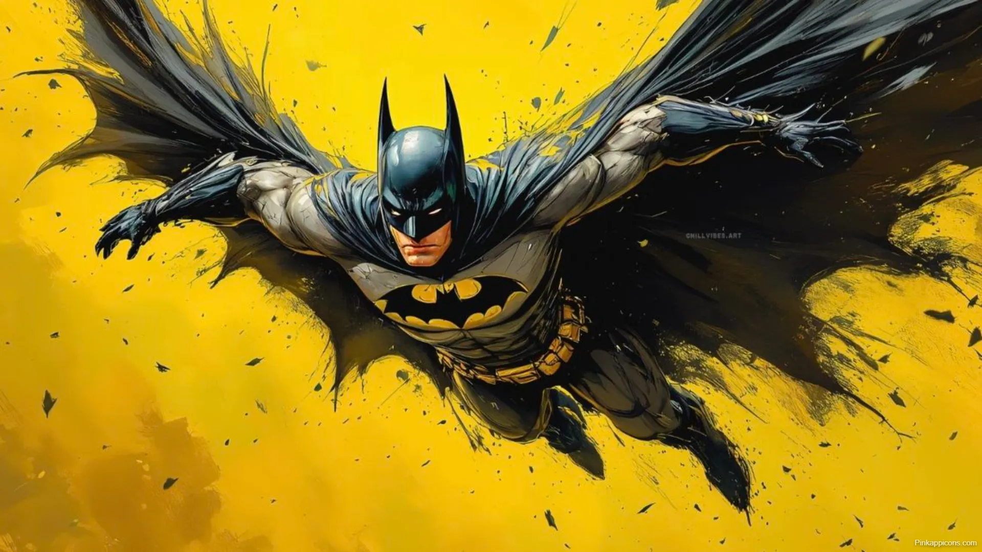Batman Desktop Wallpaper Dynamic Flight Yellow Background Batman Desktop Wallpaper Dynamic Flight Yellow Background