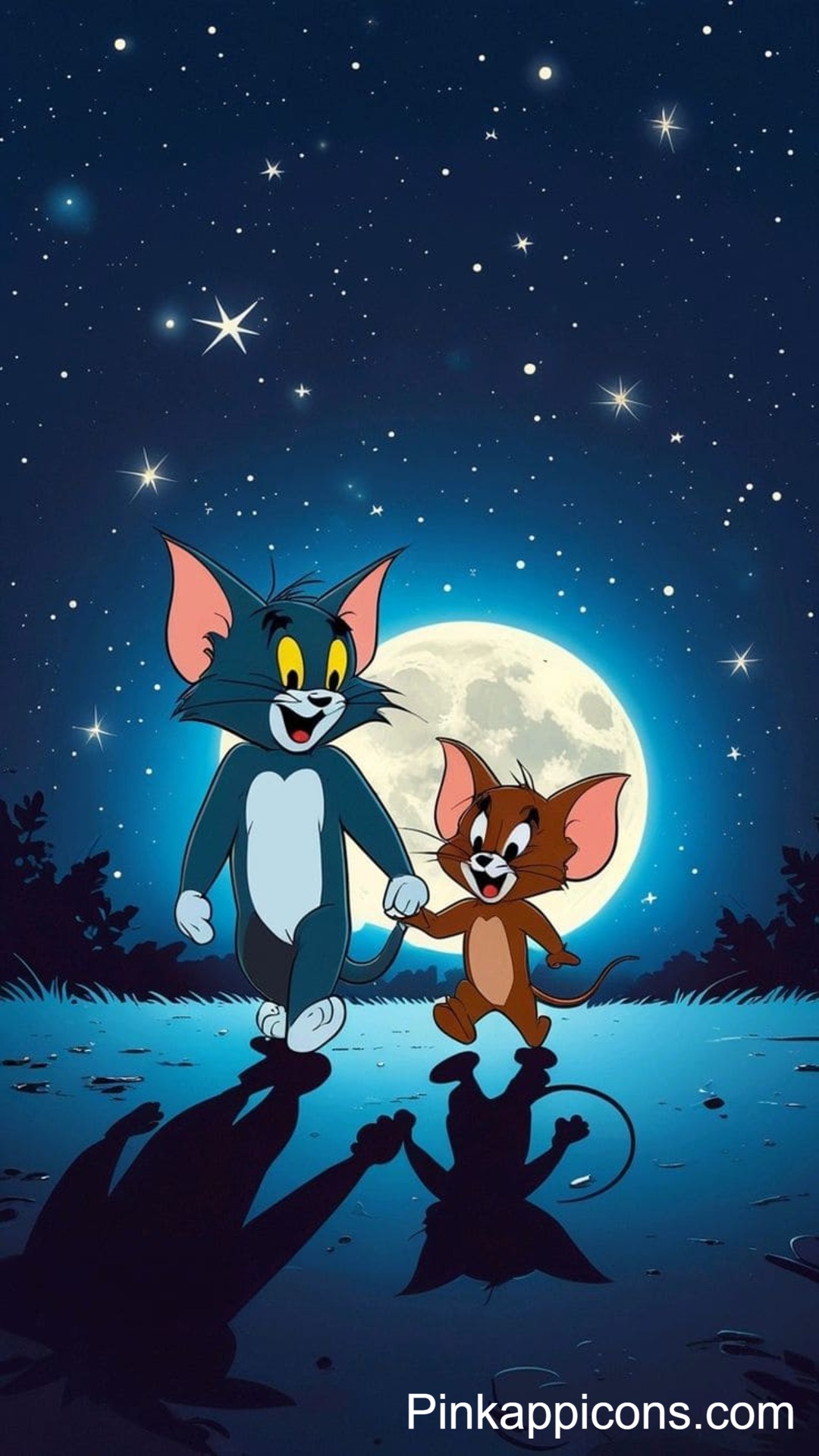 Classic Tom Jerry Night Sky Wallpaper – Happy Cartoon Wallpaper for Phone Classic Tom & Jerry Night Sky Wallpaper – Happy Cartoon Wallpaper for Phone.