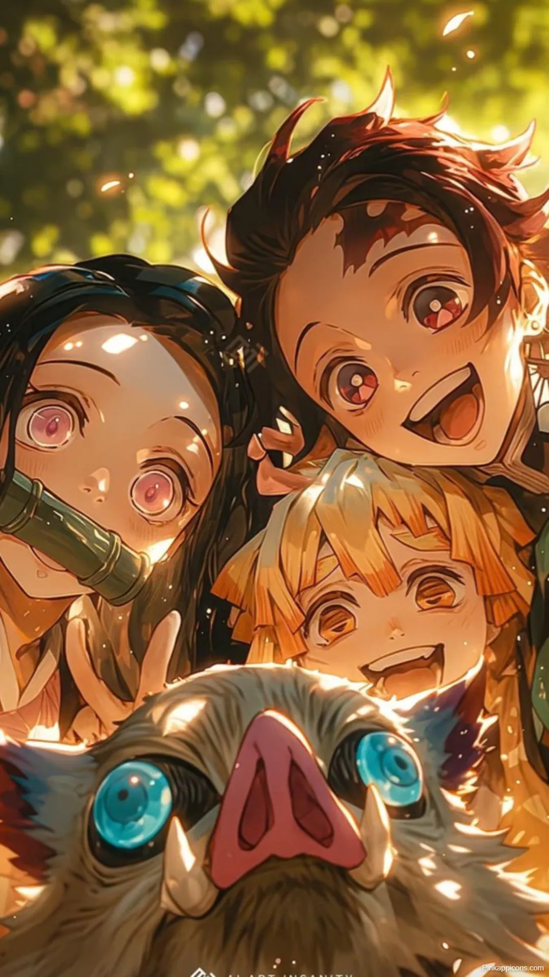 Cool Anime Wallpapers Demon Slayer Crew Tanjiro Nezuko Zenitsu Inosuke Happy Selfie Cool Anime Wallpapers Demon Slayer Crew (Tanjiro, Nezuko, Zenitsu, Inosuke) Happy Selfie