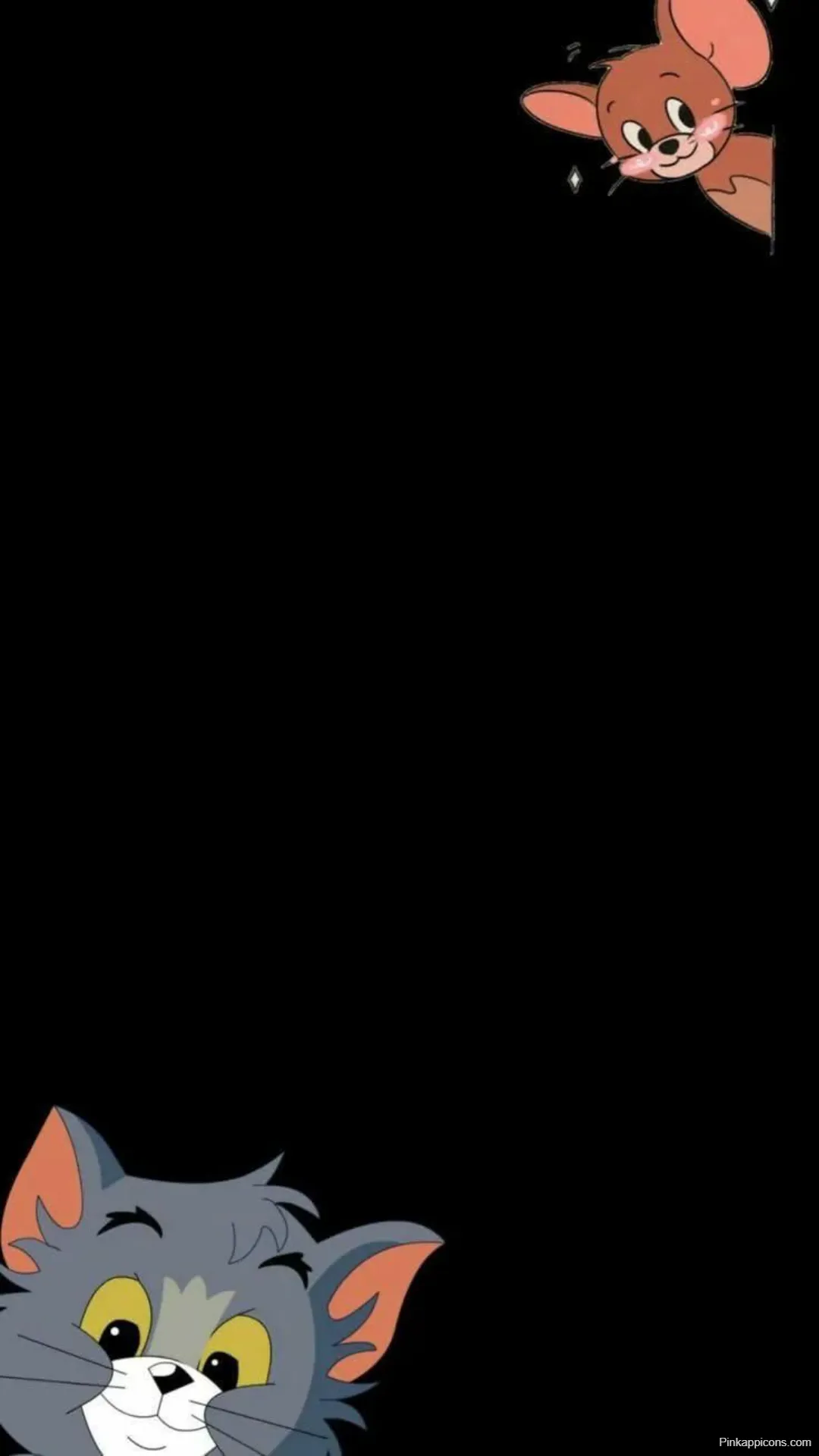 Cute Tom and Jerry Peeking Black Wallpapers [HD]