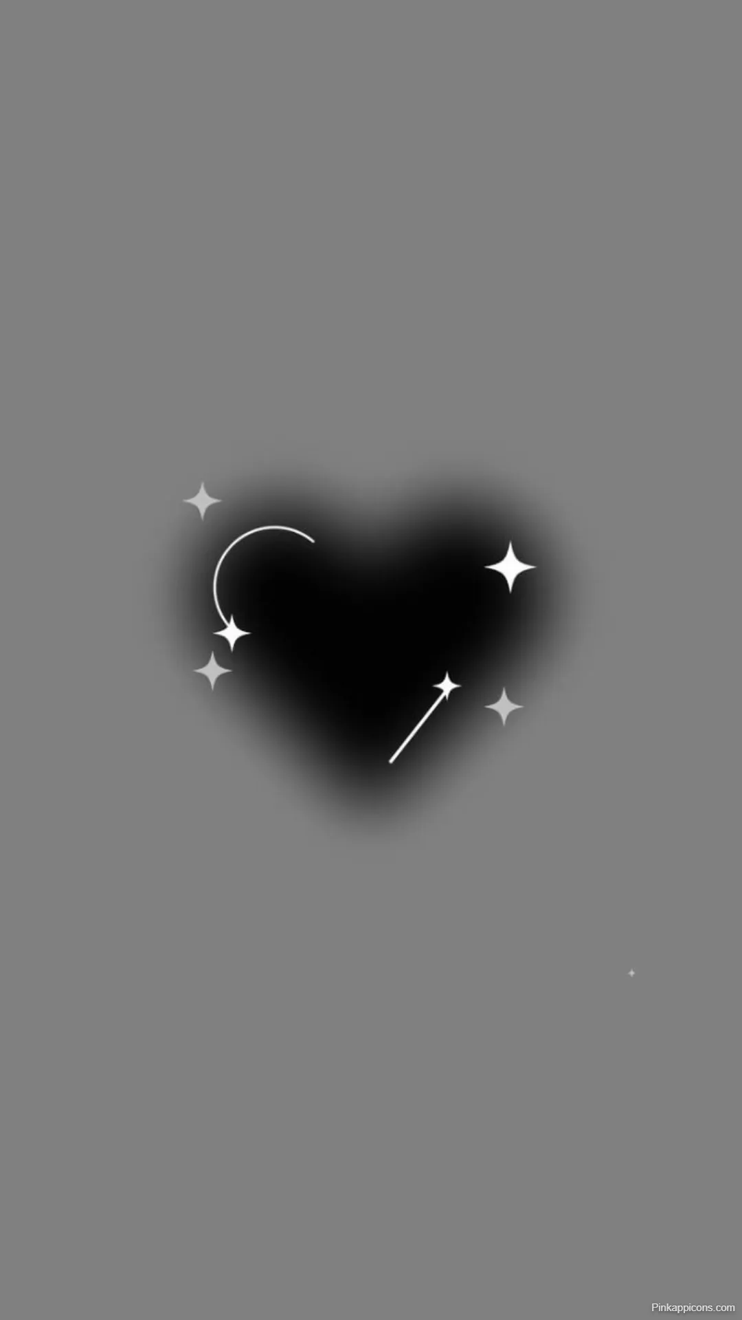 Dreamy Aura Heart Wallpaper HD Gray Background with Glittery Accents for Mobile Dreamy Aura Heart Wallpaper HD Gray Background with Glittery Accents for Mobile