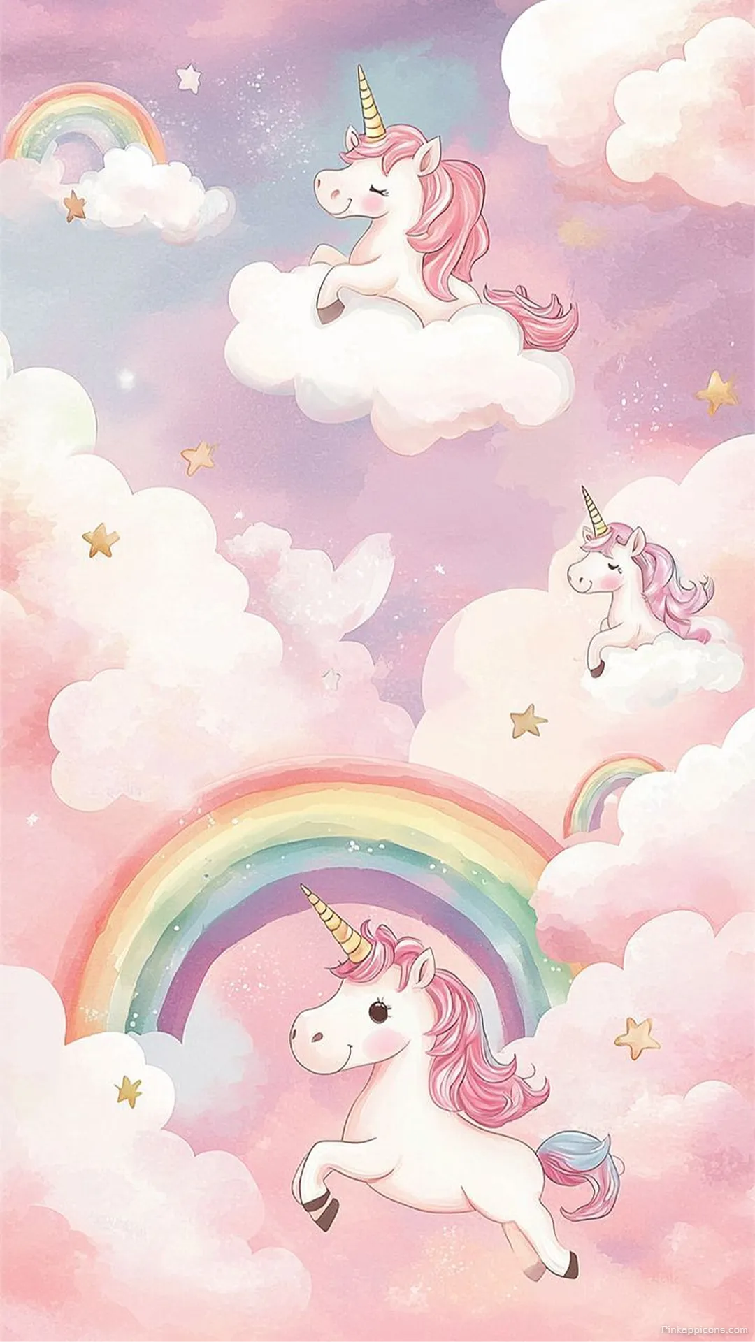 Dreamy Pink Cloud Unicorn Wallpaper – Magical Fantasy Phone Background Dreamy Pink Cloud Unicorn Wallpaper – Magical Fantasy Phone Background.