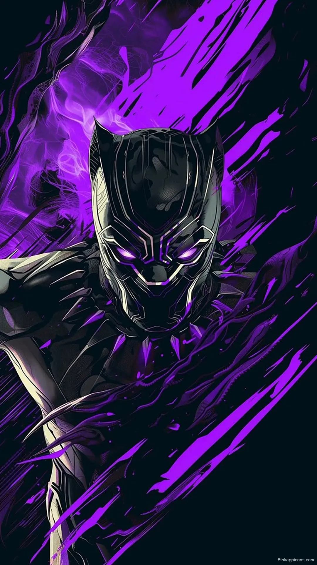 Dynamic Glowing Black Panther Superhero Wallpaper – Cool Comic Wallpaper for Phone Dynamic Glowing Black Panther Superhero Wallpaper – Cool Comic Wallpaper for Phone.