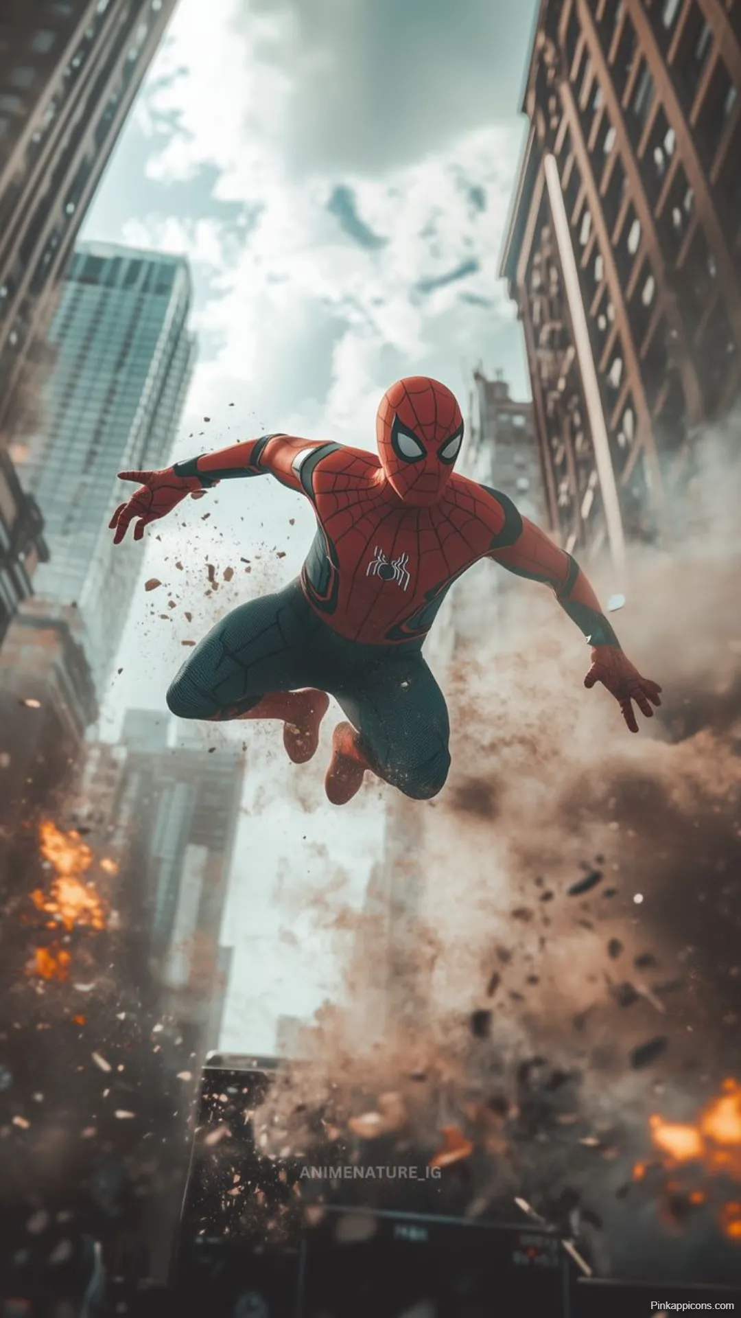 Dynamic Spider Man Homecoming Suit Wallpaper Explosive City Spider Man Wallpapers HD Dynamic Spider-Man Homecoming Suit Wallpaper Explosive City Spider-Man-Wallpapers HD