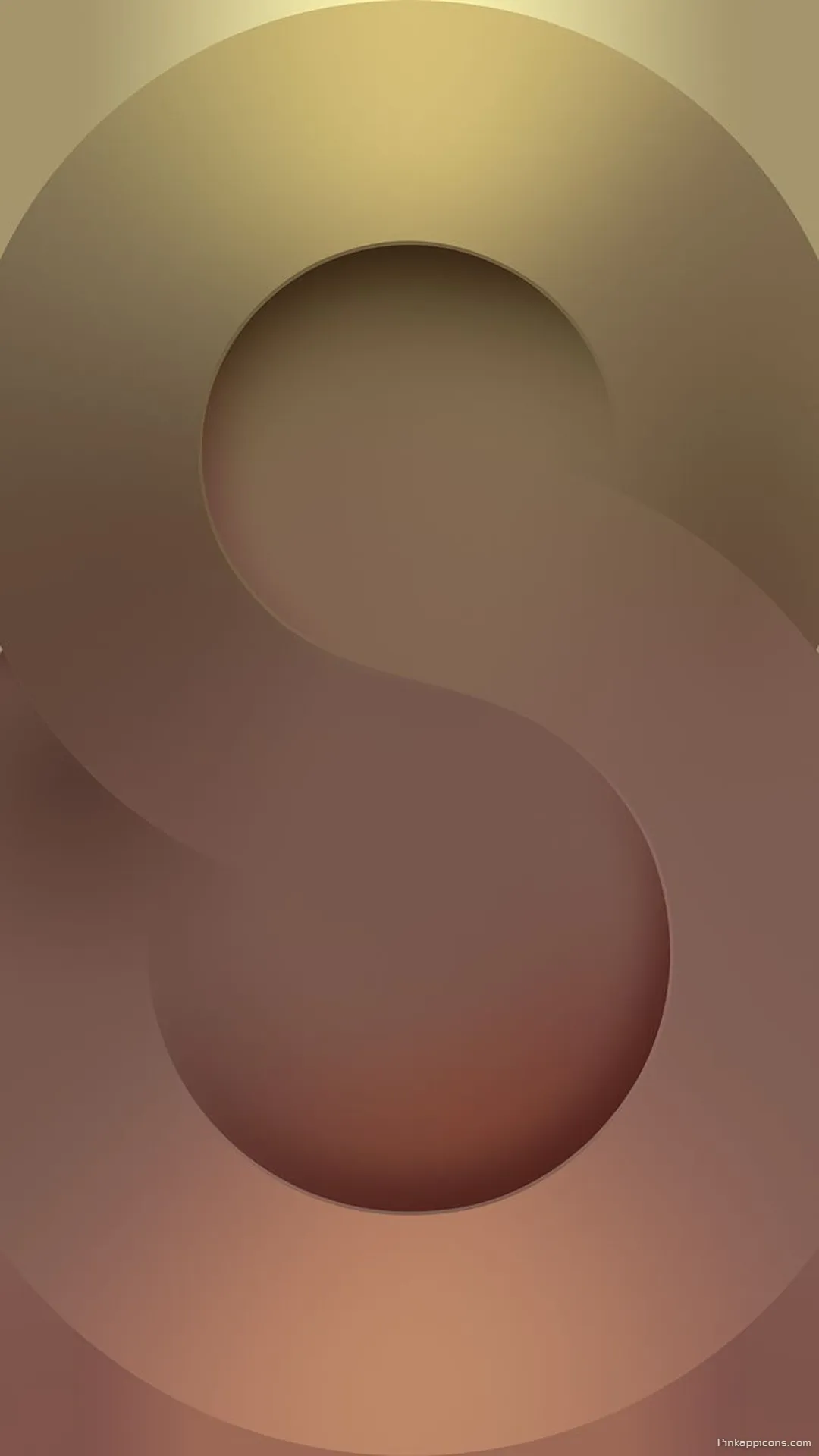 Elegant Abstract Brown S Shape Samsung Wallpaper for Phone Elegant Abstract Brown S-Shape Samsung Wallpaper for Phone