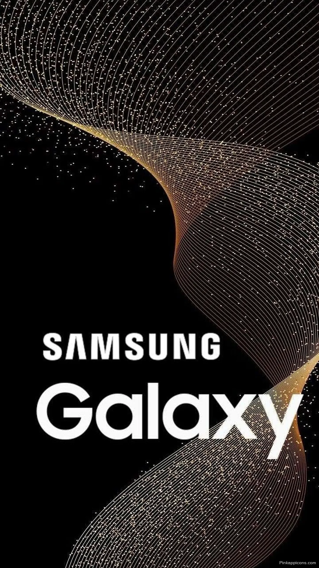 Elegant Samsung Galaxy Wallpaper with Gold Waves Elegant Samsung Galaxy Wallpaper with Gold Waves