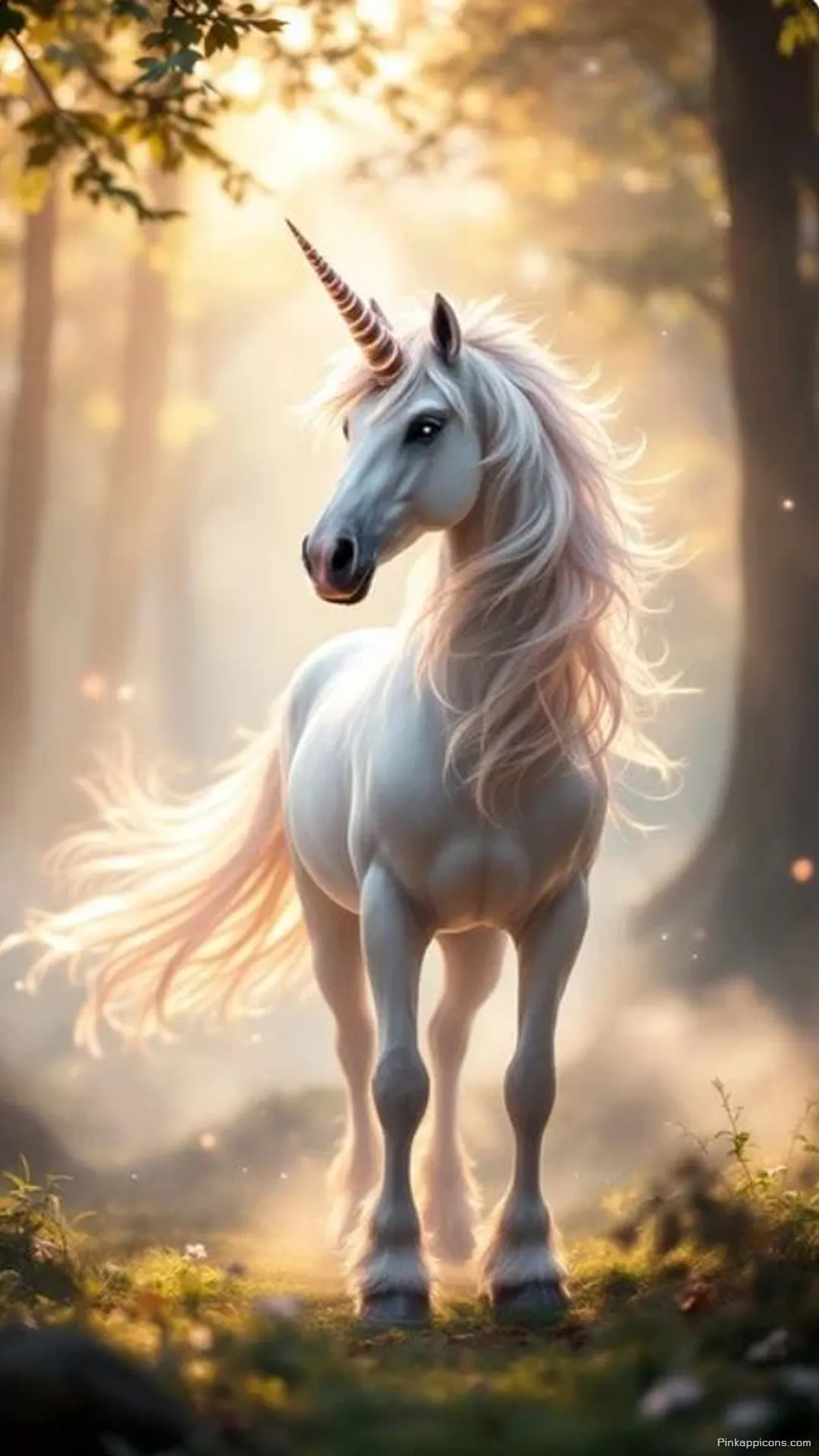 Ethereal Glowing Unicorn Wallpaper – Dreamy Fantasy Woods Phone Wallpaper Ethereal Glowing Unicorn Wallpaper – Dreamy Fantasy Woods Phone Wallpaper.