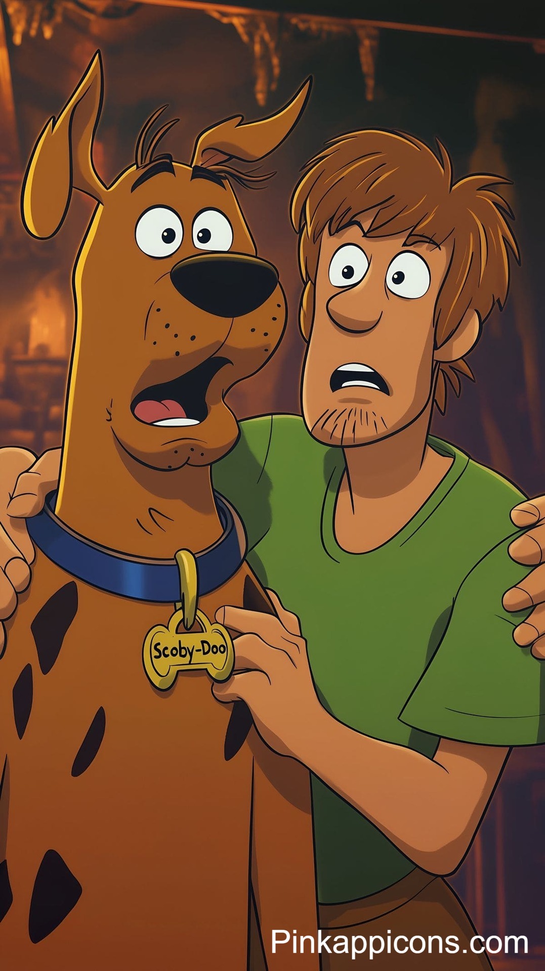 Funny Mystery Duo Cartoon Wallpaper – Classic Horror Phone Background Funny Mystery Duo Cartoon Wallpaper – Classic Horror Phone Background.