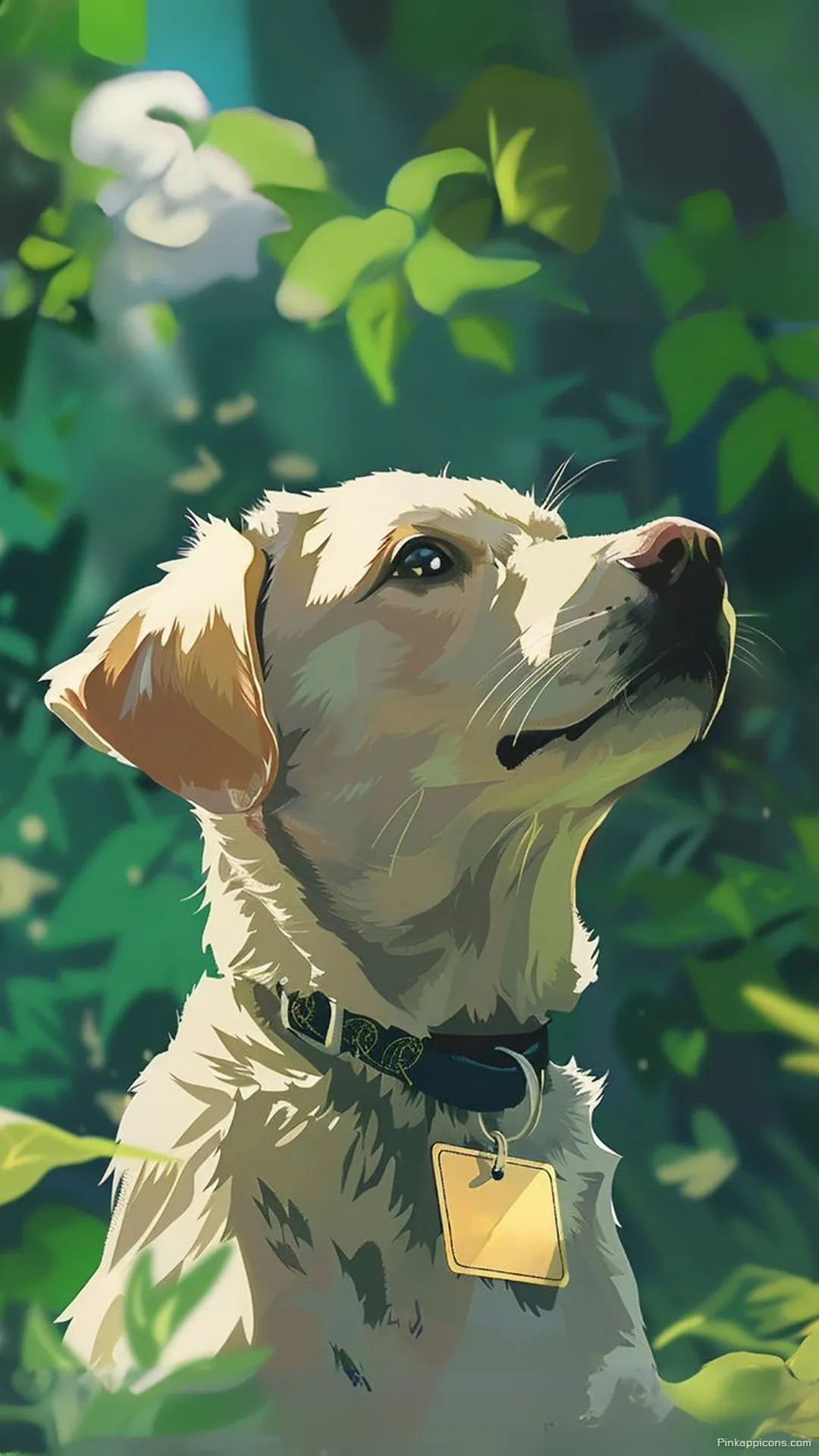 Golden Retriever in Sunlight Cute Dog Wallpaper for Phones Golden Retriever in Sunlight Cute Dog Wallpaper for Phones