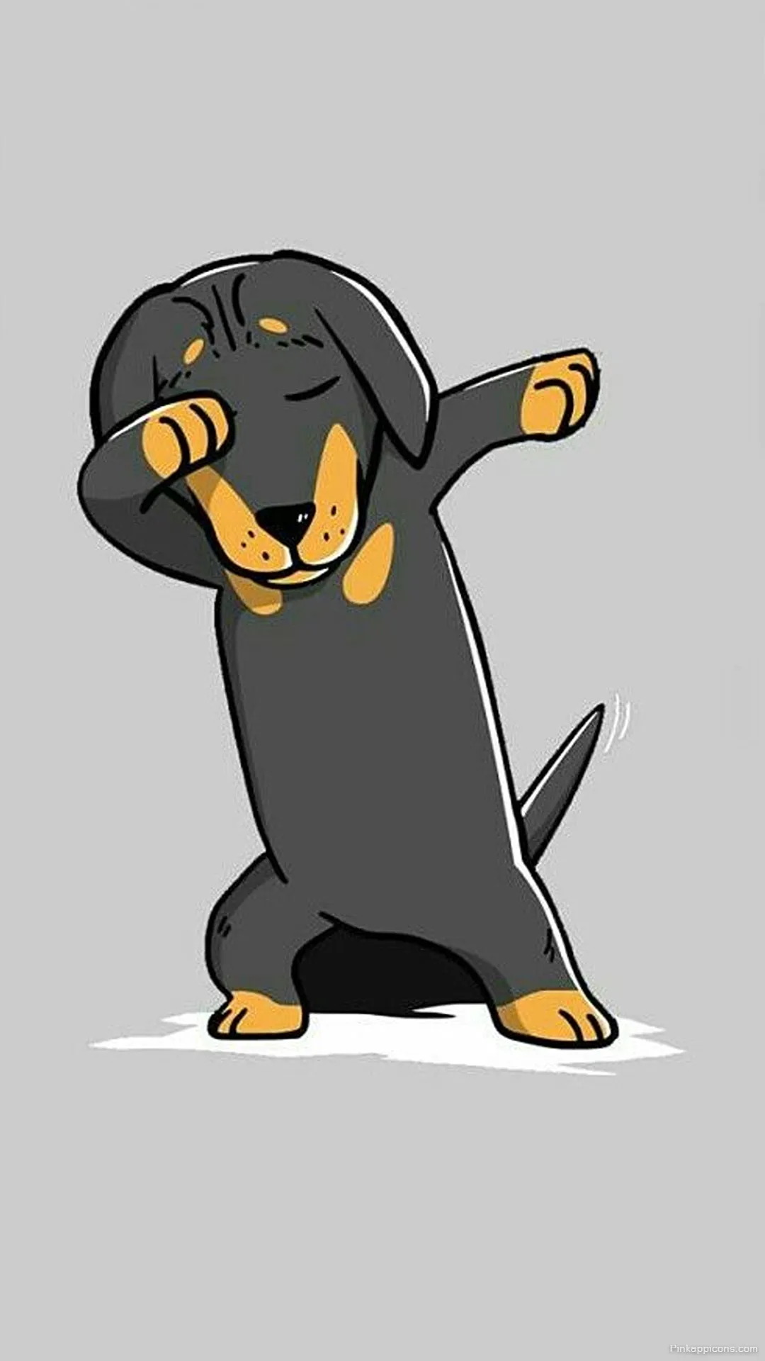 Grey Background Cute Dog Wallpaper Dabbing Puppy Fun Grey Background Cute Dog Wallpaper Dabbing Puppy Fun