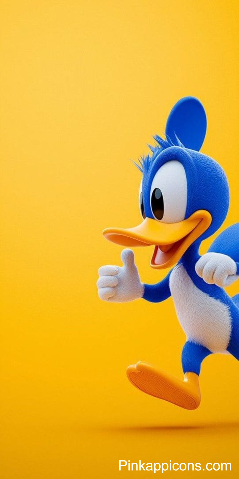Happy Blue Duck Cartoon Wallpaper Thumbs Up Character for iPhone Happy Blue Duck Cartoon Wallpaper Thumbs Up Character for iPhone.