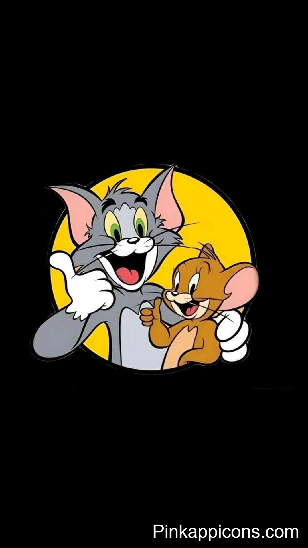 Happy Cartoon Duo Tom Jerry Wallpaper – Iconic Phone Background Happy Cartoon Duo Tom & Jerry Wallpaper – Iconic Phone Background.