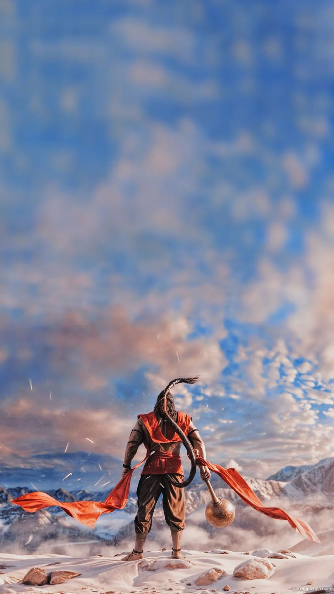 Lord Hanumans Strength Epic iPhone Wallpaper – Mountain View Lord Hanuman’s Strength Epic iPhone Wallpaper – Mountain View