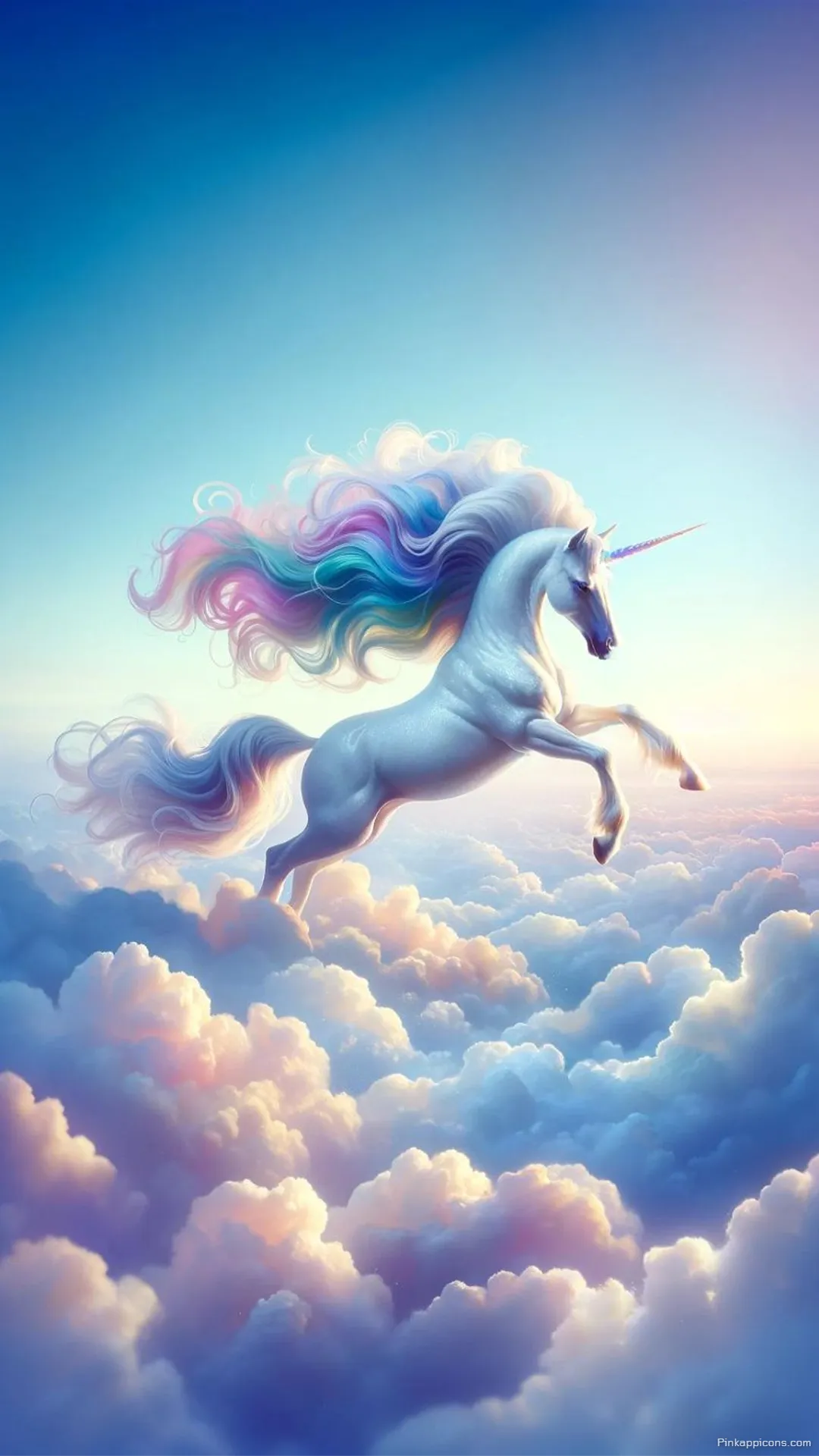 Magical Rainbow Mane Unicorn Wallpaper Dreamy Sky Phone Background Magical Rainbow Mane Unicorn Wallpaper Dreamy Sky Phone Background.