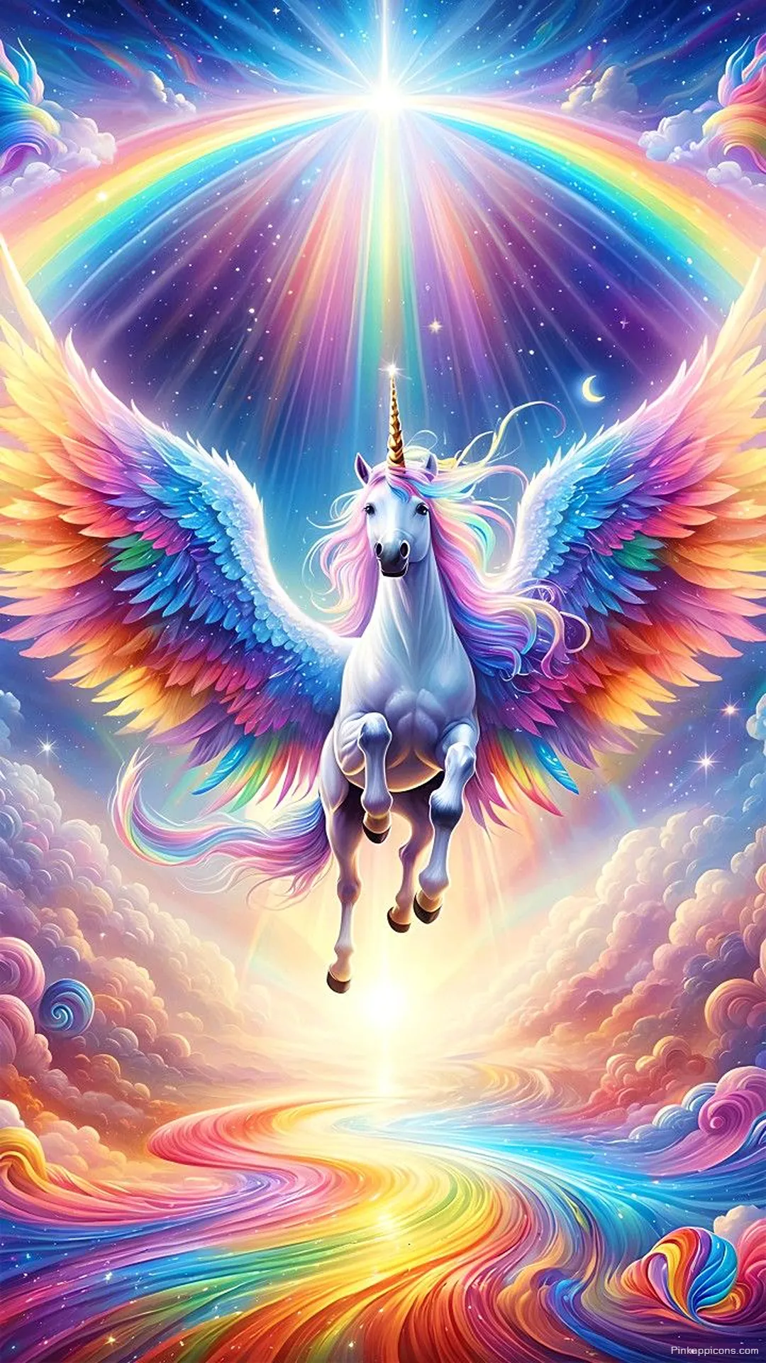 Majestic Rainbow Winged Unicorn Wallpaper Dreamy Fantasy Phone Wallpaper Majestic Rainbow Winged Unicorn Wallpaper Dreamy Fantasy Phone Wallpaper.