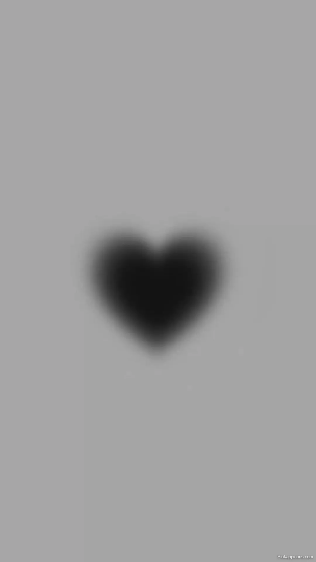 Minimalist Black Heart Wallpaper Subtle Gray Background for Phone Minimalist Black Heart Wallpaper Subtle Gray Background for Phone