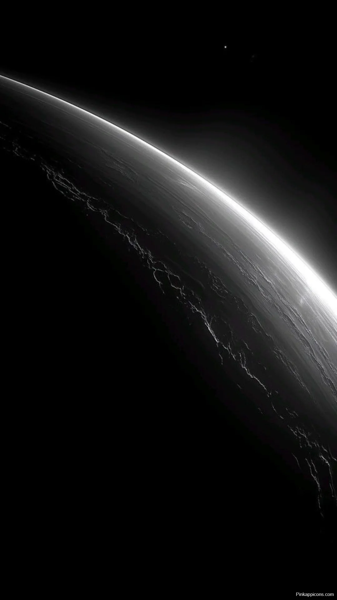 Planet Horizon View – Black Wallpapers [4K, HD]