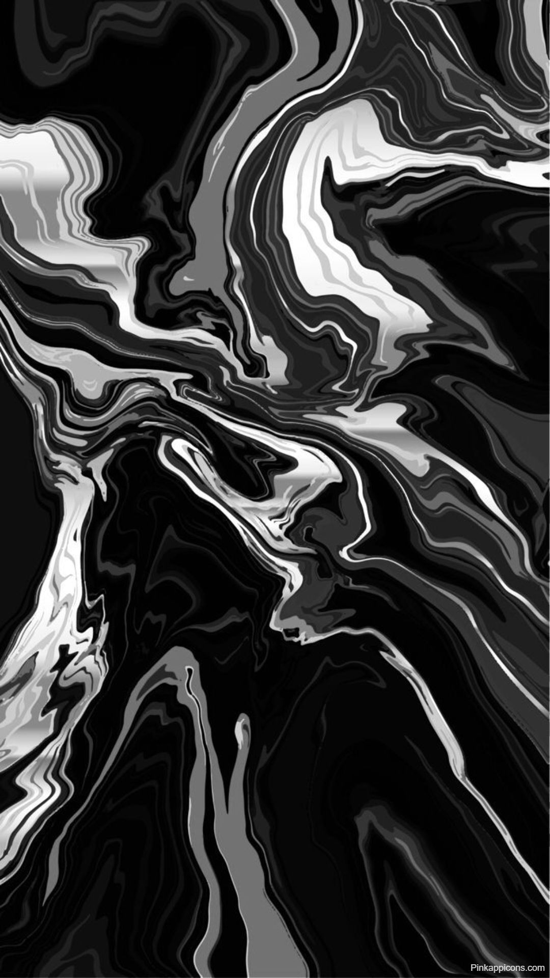 Pola Marmer Abstrak Seni Cair dalam Wallpaper Hitam Putih Pola Marmer Abstrak Seni Cair dalam Wallpaper Hitam Putih