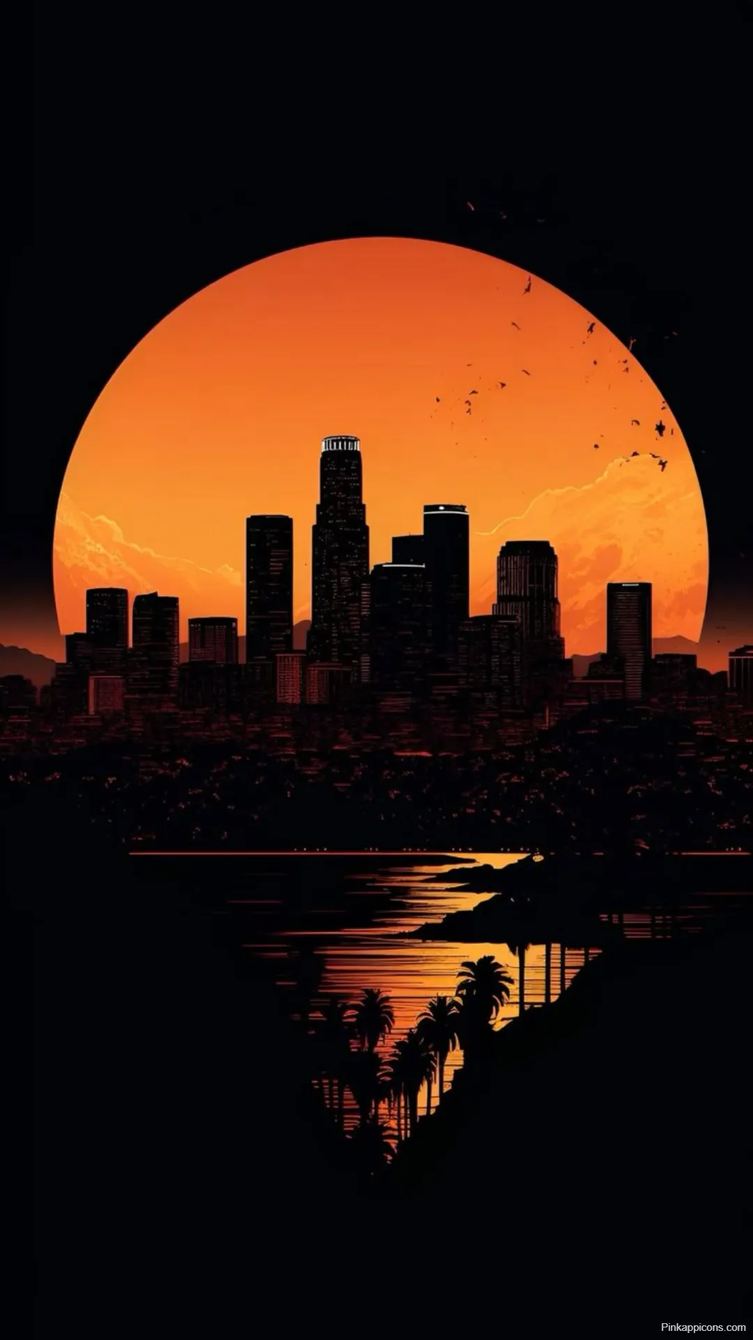 Retro Sunset City Skyline Silhouette Wallpaper Aesthetic Skyline Wallpapers Retro Sunset City Skyline Silhouette Wallpaper – Aesthetic Skyline-Wallpapers