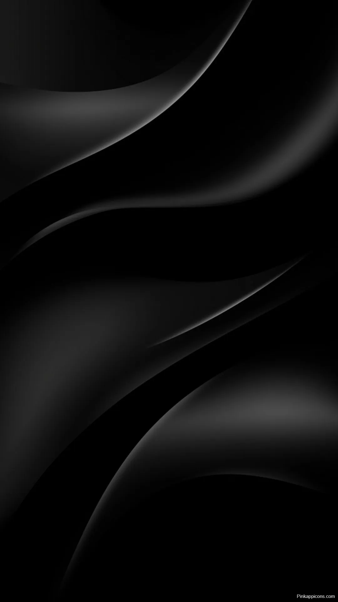 Sleek Abstract Curves – Black Wallpapers [4K, HD]