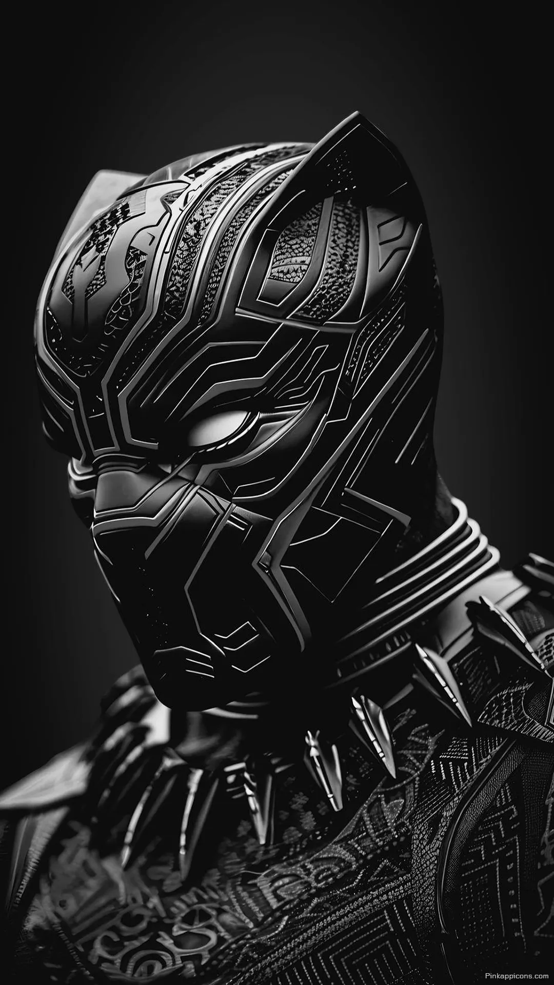Striking Black Panther Mask Wallpaper Epic Superhero Phone Background Striking Black Panther Mask Wallpaper Epic Superhero Phone Background.