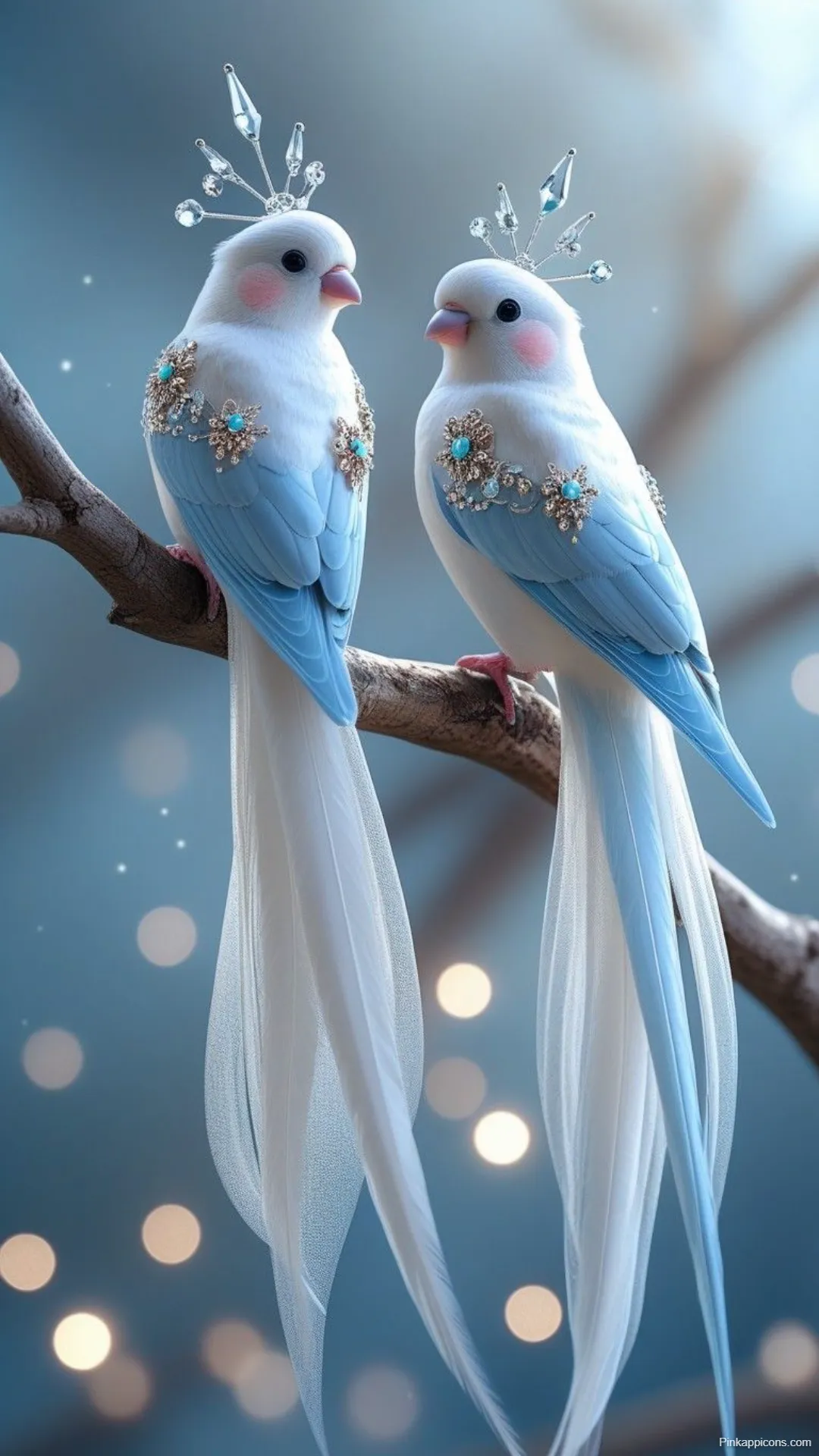 Stunning Bird Wallpaper Jeweled Paradise Birds on a Branch with Bokeh Lights Best Bird Wallpapers Stunning Bird Wallpaper Jeweled Paradise Birds on a Branch with Bokeh Lights – Best Bird Wallpapers