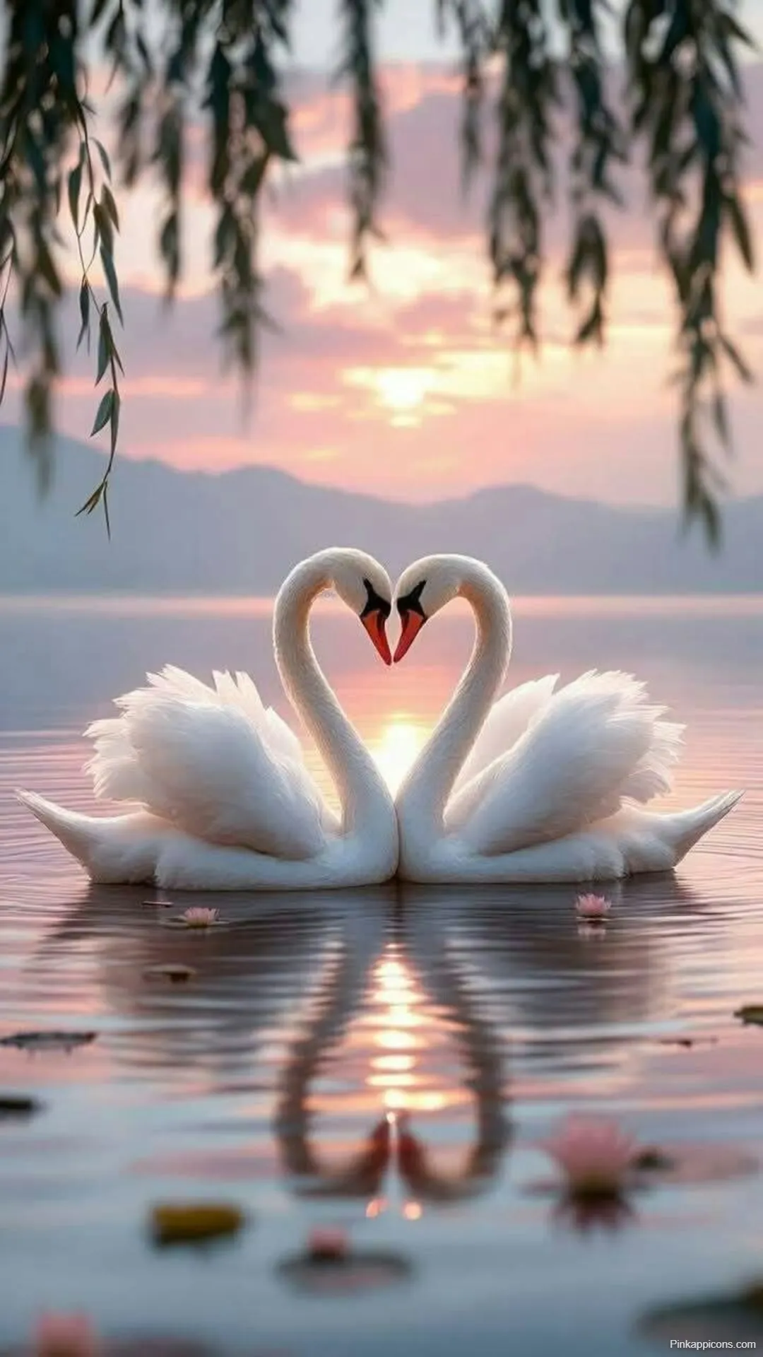 Stunning Bird Wallpaper Love Swans on Water with Golden Hour Reflection Best Bird Wallpapers Stunning Bird Wallpaper Love Swans on Water with Golden Hour Reflection – Best Bird Wallpapers