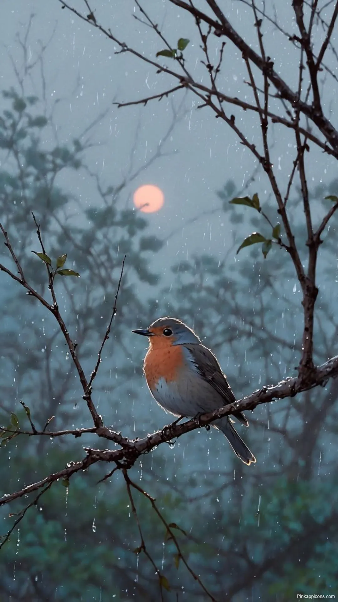 Stunning Bird Wallpaper Serene Robin in the Rain with Misty Background Best Bird Wallpapers Stunning Bird Wallpaper Serene Robin in the Rain with Misty Background – Best Bird Wallpapers