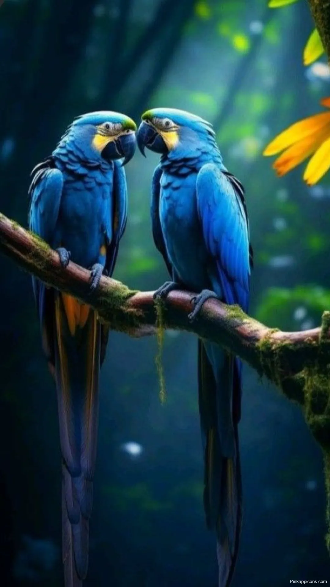 Stunning Bird Wallpaper Vibrant Hyacinth Macaws in Lush Jungle Best Bird Wallpapers Stunning Bird Wallpaper Vibrant Hyacinth Macaws in Lush Jungle – Best Bird Wallpapers