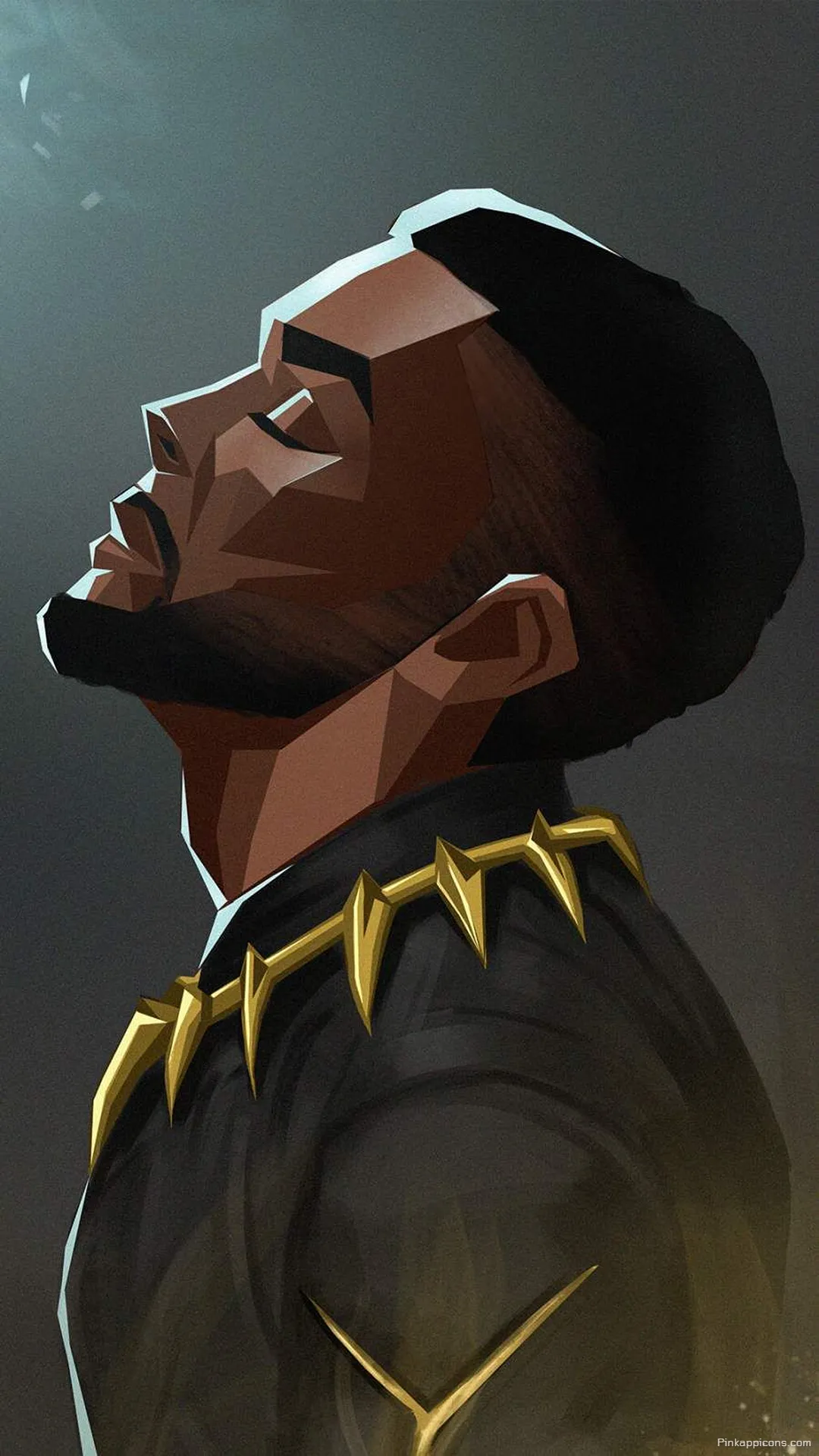 Stylized King TChalla Portrait Cartoon Wallpaper – Unique Hero Phone Wallpaper Stylized King T’Challa Portrait Cartoon Wallpaper – Unique Hero Phone Wallpaper.