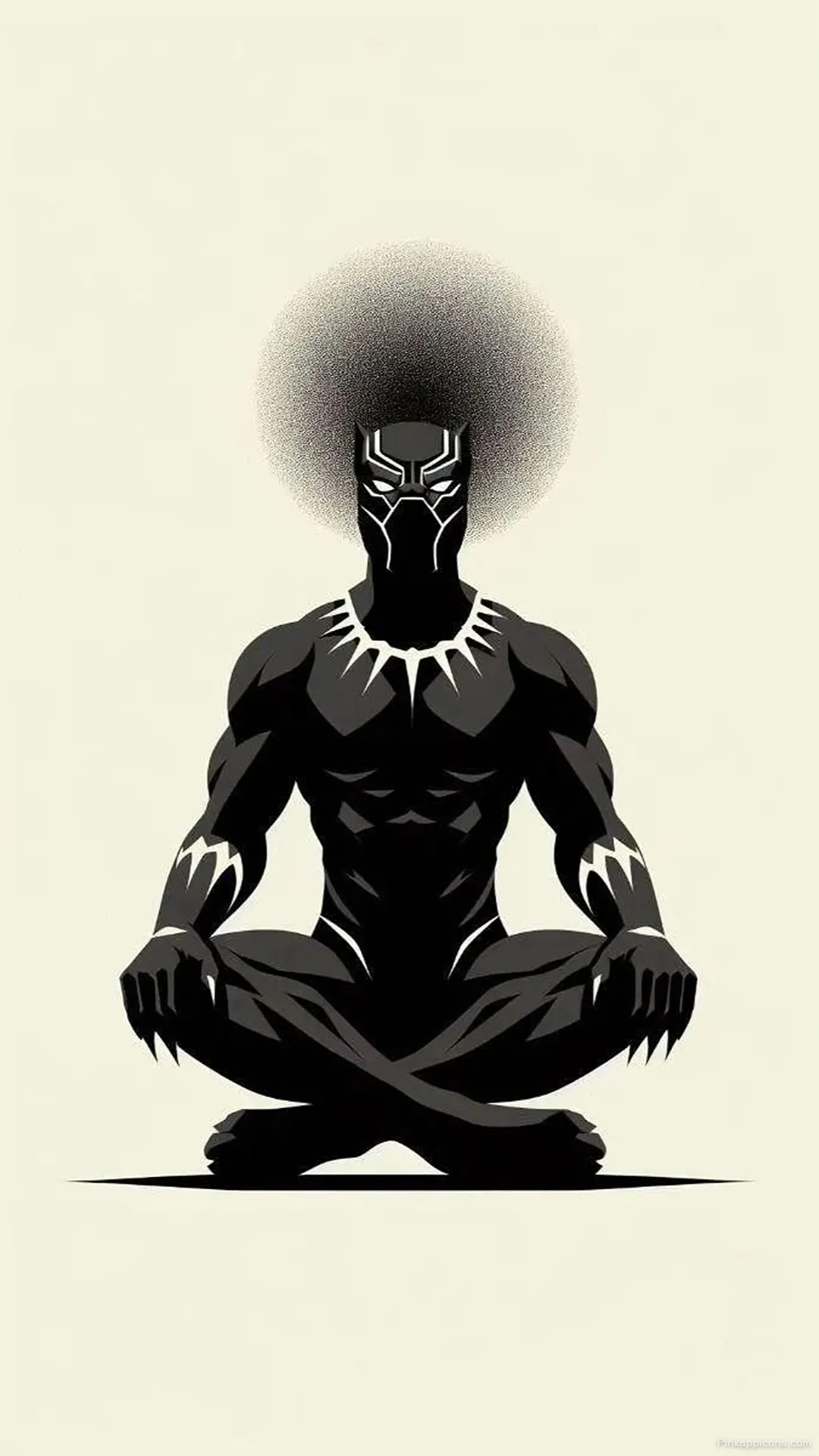 Unique Afro Black Panther Art Wallpaper – Minimalist Cartoon Wallpaper for Phone Unique Afro Black Panther Art Wallpaper – Minimalist Cartoon Wallpaper for Phone.