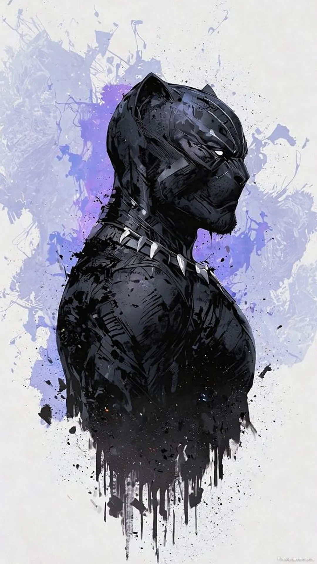 Vibrant Black Panther Ink Splash Wallpaper – Dynamic Comic Wallpaper for Phone Vibrant Black Panther Ink Splash Wallpaper – Dynamic Comic Wallpaper for Phone.