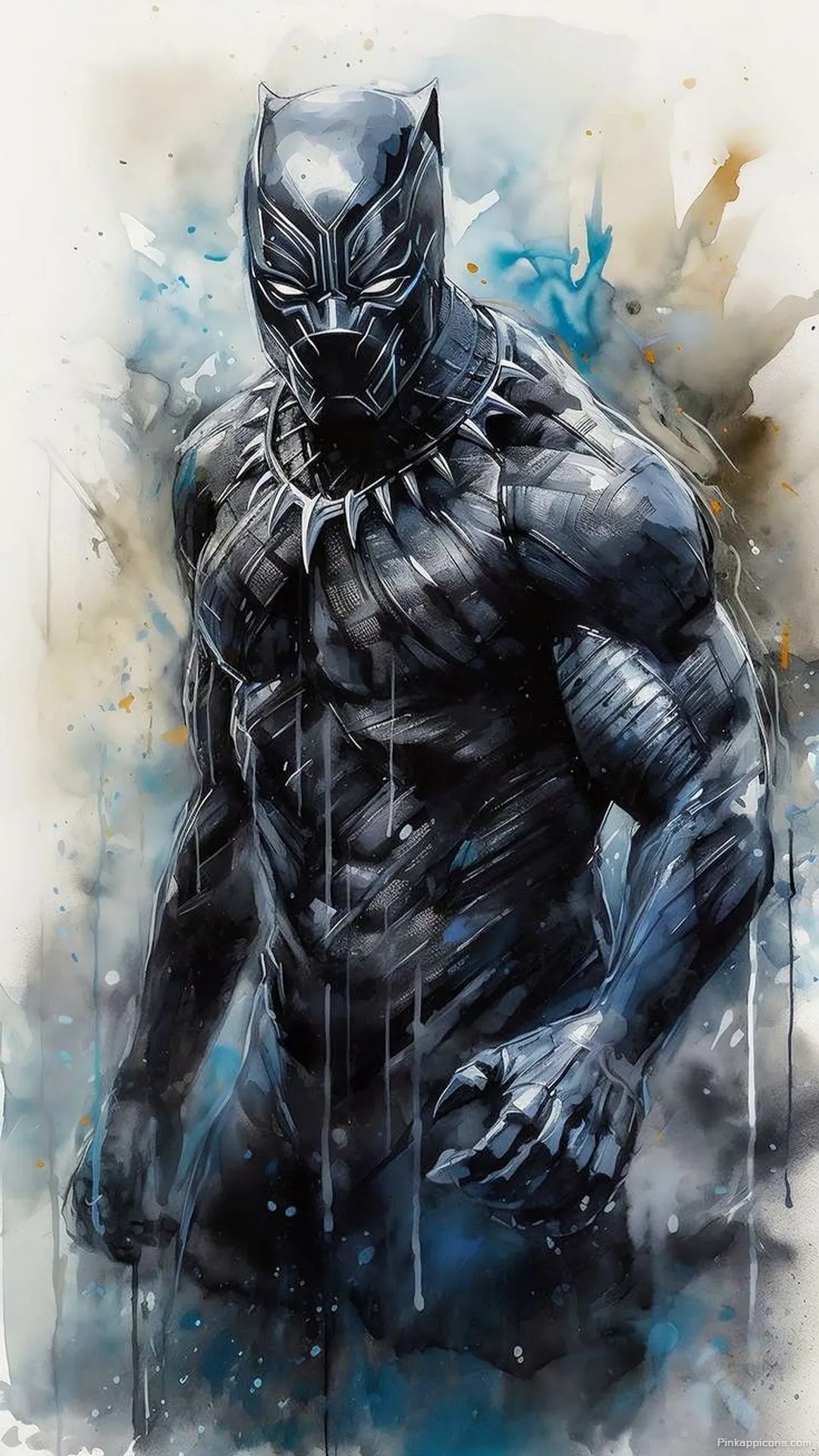 Vibrant Black Panther Paint Splatter Wallpaper – Heroic Comic Cartoon Wallpaper for Phone Vibrant Black Panther Paint Splatter Wallpaper – Heroic Comic Cartoon Wallpaper for Phone.
