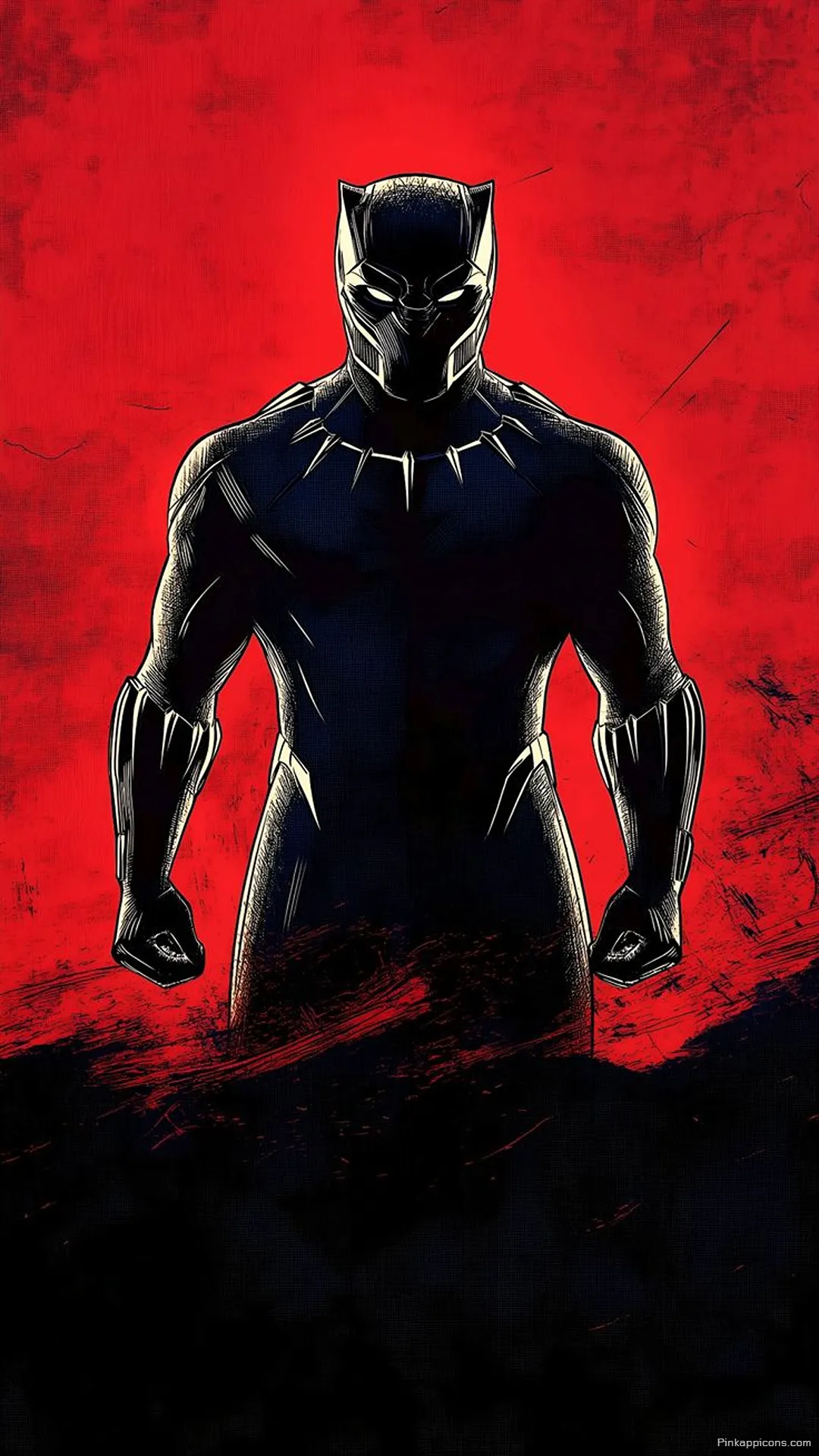 Vibrant Black Panther Red Background Cartoon Wallpaper for iPhone Vibrant Black Panther Red Background Cartoon Wallpaper for iPhone.