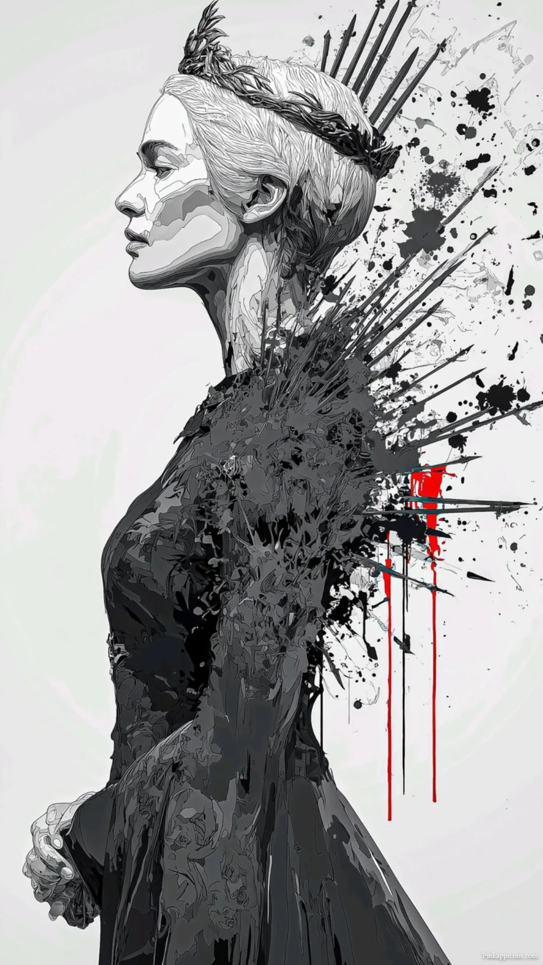 A Crown of Thorns Artistic Cersei Profile Game of Thrones Wallpaper for Phone A Crown of Thorns Artistic Cersei Profile Game of Thrones Wallpaper for Phone.