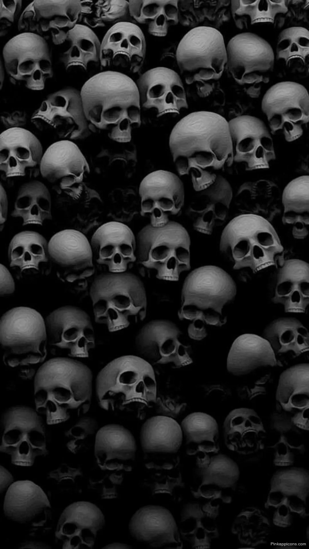 A Pile of Skulls A Creepy and Spooky Skull Wallpaper for Your Phone A Pile of Skulls A Creepy and Spooky Skull Wallpaper for Your Phone
