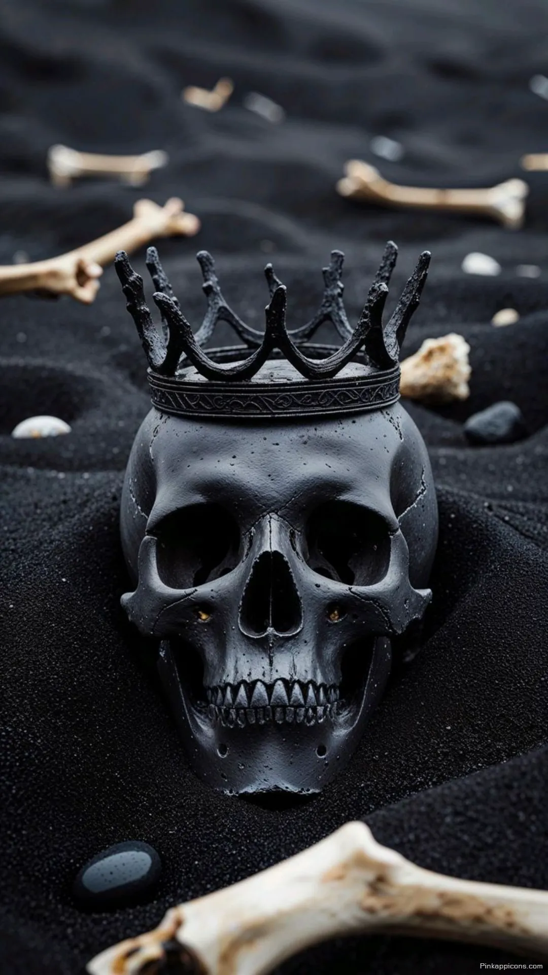 A Skull Wallpaper for Your Phone A Moody and Mysterious Vibe of a King Skull A Skull Wallpaper for Your Phone A Moody and Mysterious Vibe of a King Skull