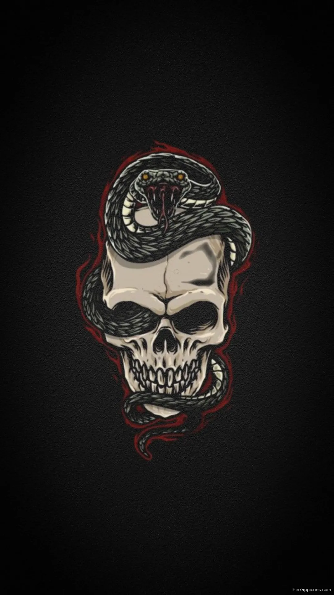 A Skull Wallpaper for Your Phone Depicting a Macabre Scene of Death and Danger A Skull Wallpaper for Your Phone Depicting a Macabre Scene of Death and Danger