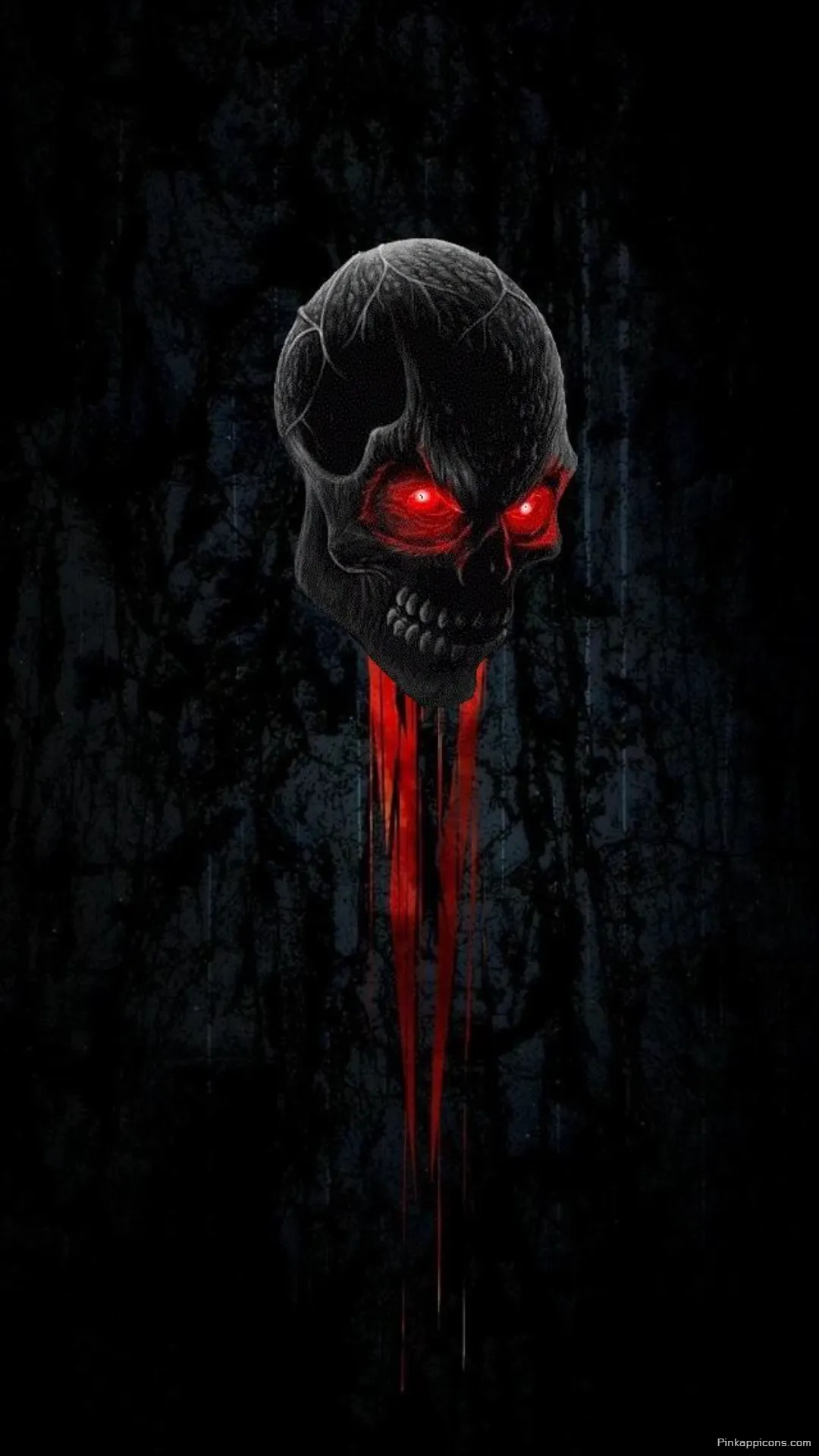 A Skull Wallpaper with Dripping Blood for an Eerie and Spooky Vibe A Skull Wallpaper with Dripping Blood for an Eerie and Spooky Vibe