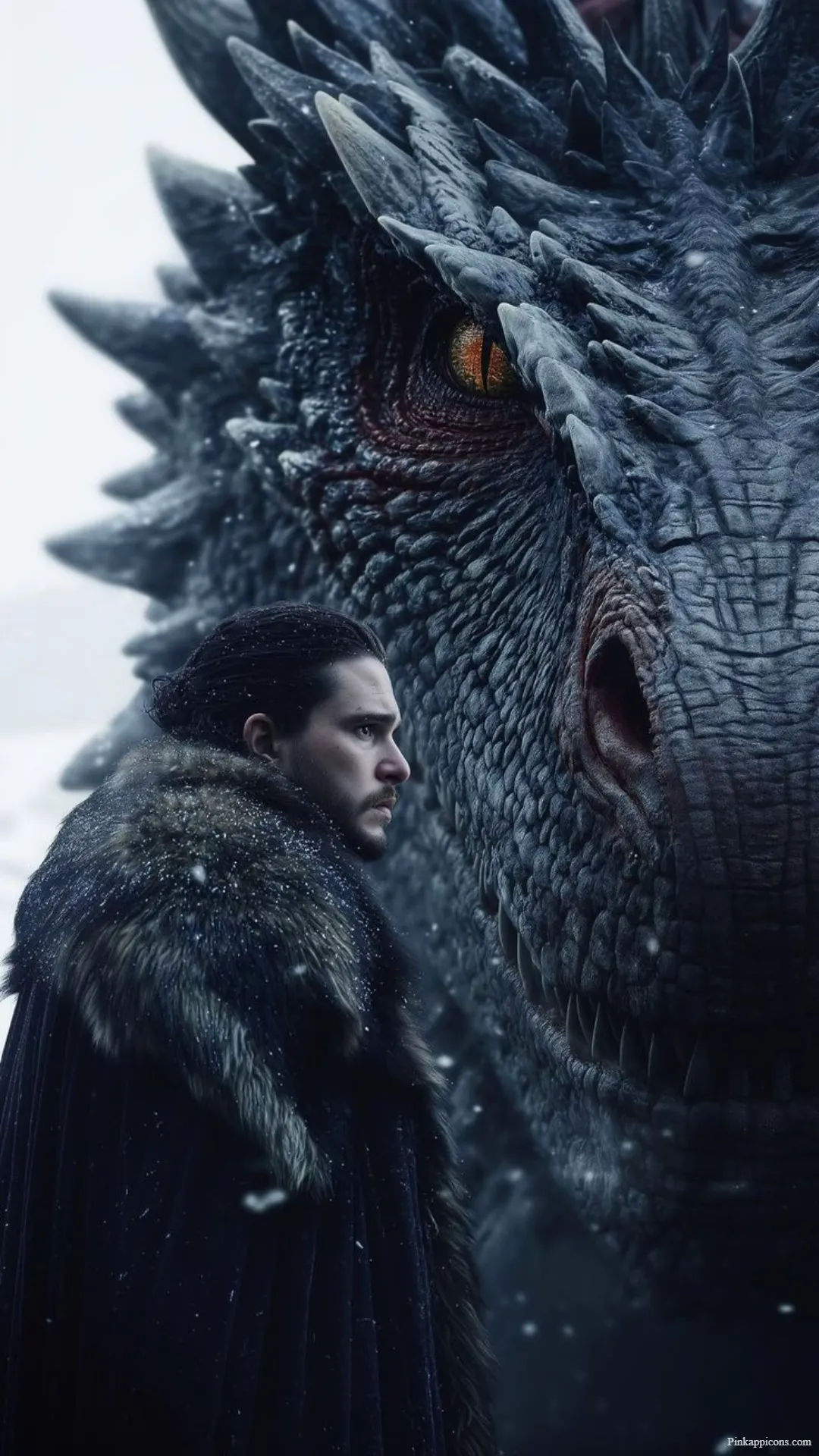 A Song of Ice and Fire Jon Snow Face to Face with a Dragon Game of Thrones Wallpaper A Song of Ice and Fire Jon Snow Face-to-Face with a Dragon Game of Thrones Wallpaper.