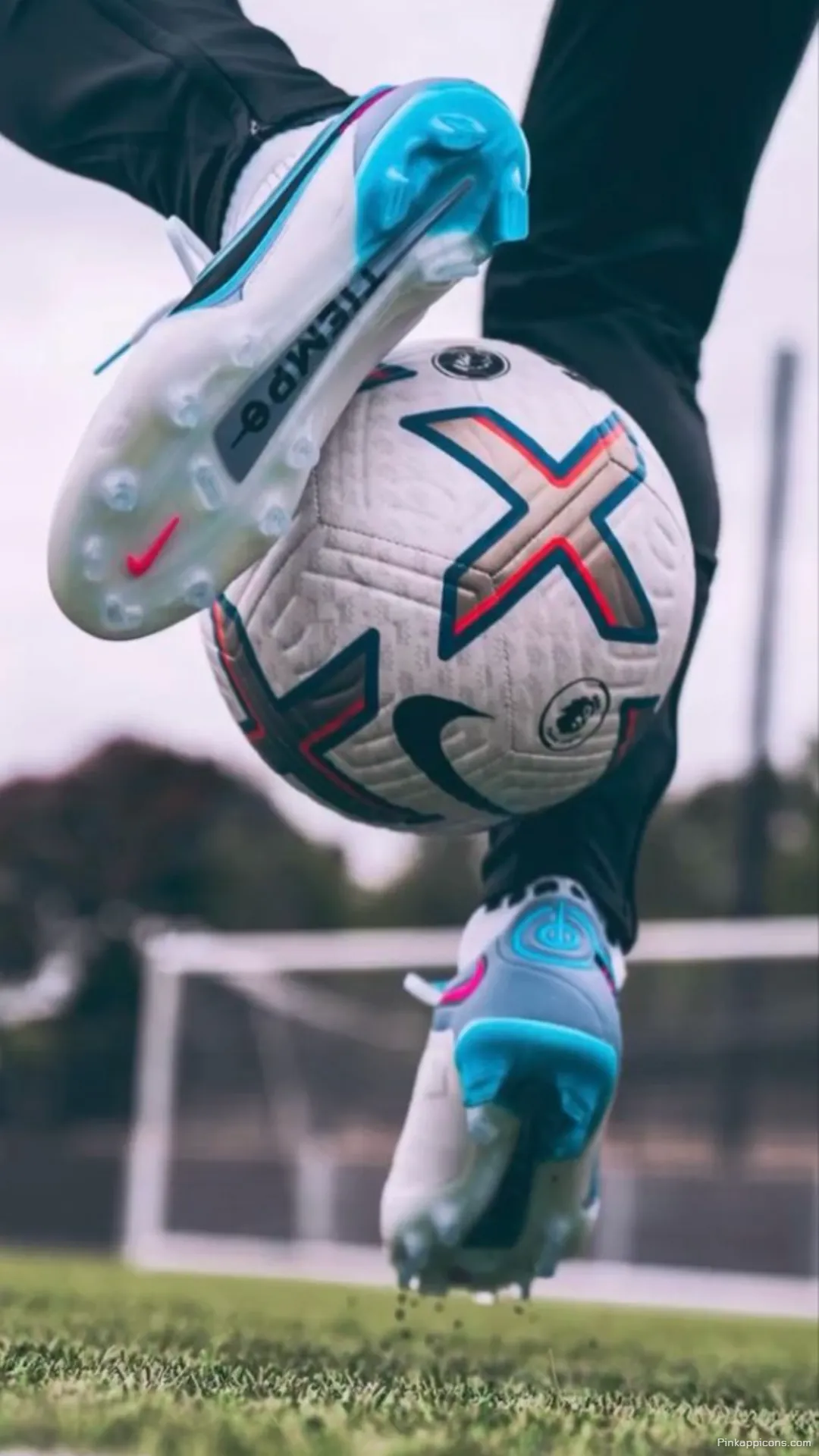 Action Football Wallpaper for Phone Player Kicking a Soccer Ball Action Football Wallpaper for Phone Player Kicking a Soccer Ball