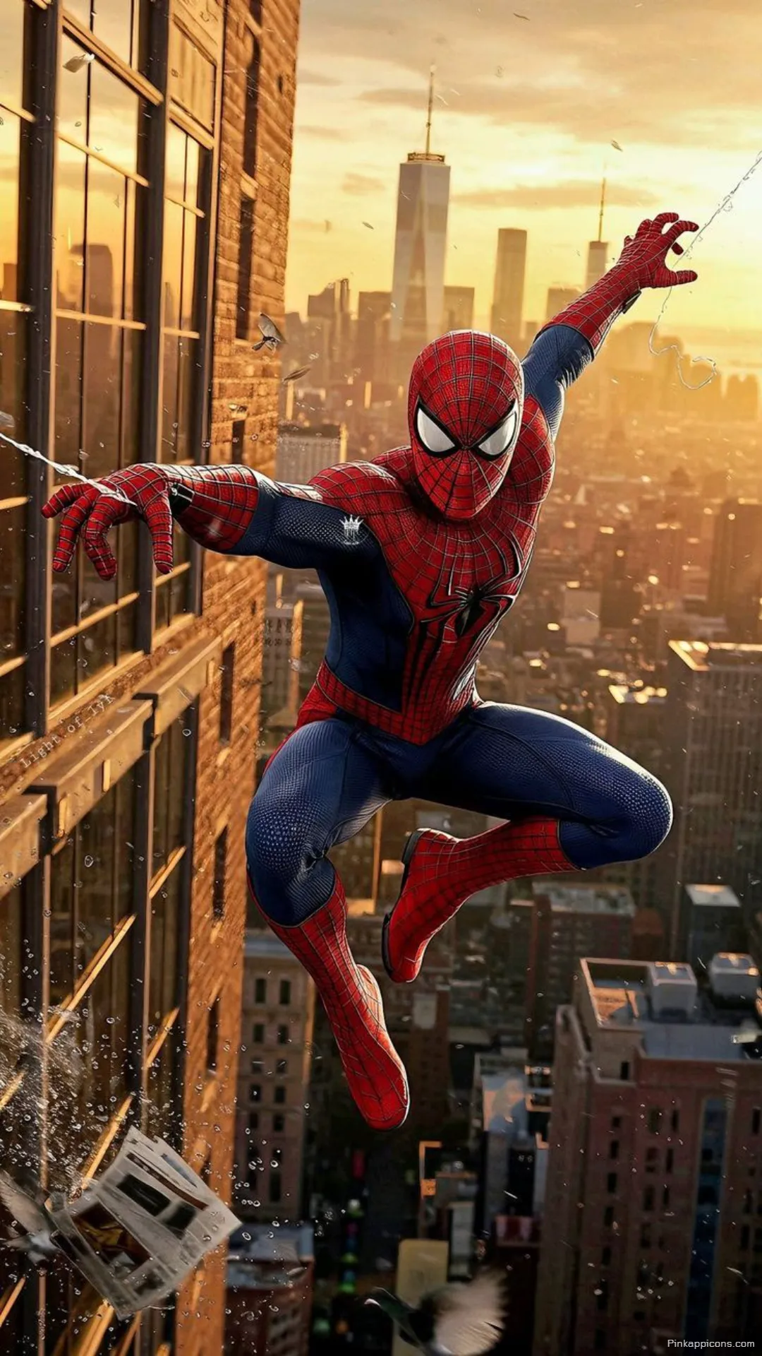 Action Packed Spider Man Web Slinging Wallpaper Vibrant Urban Spiderman for Mobile Action-Packed Spider-Man Web-Slinging Wallpaper Vibrant Urban Spiderman for Mobile.